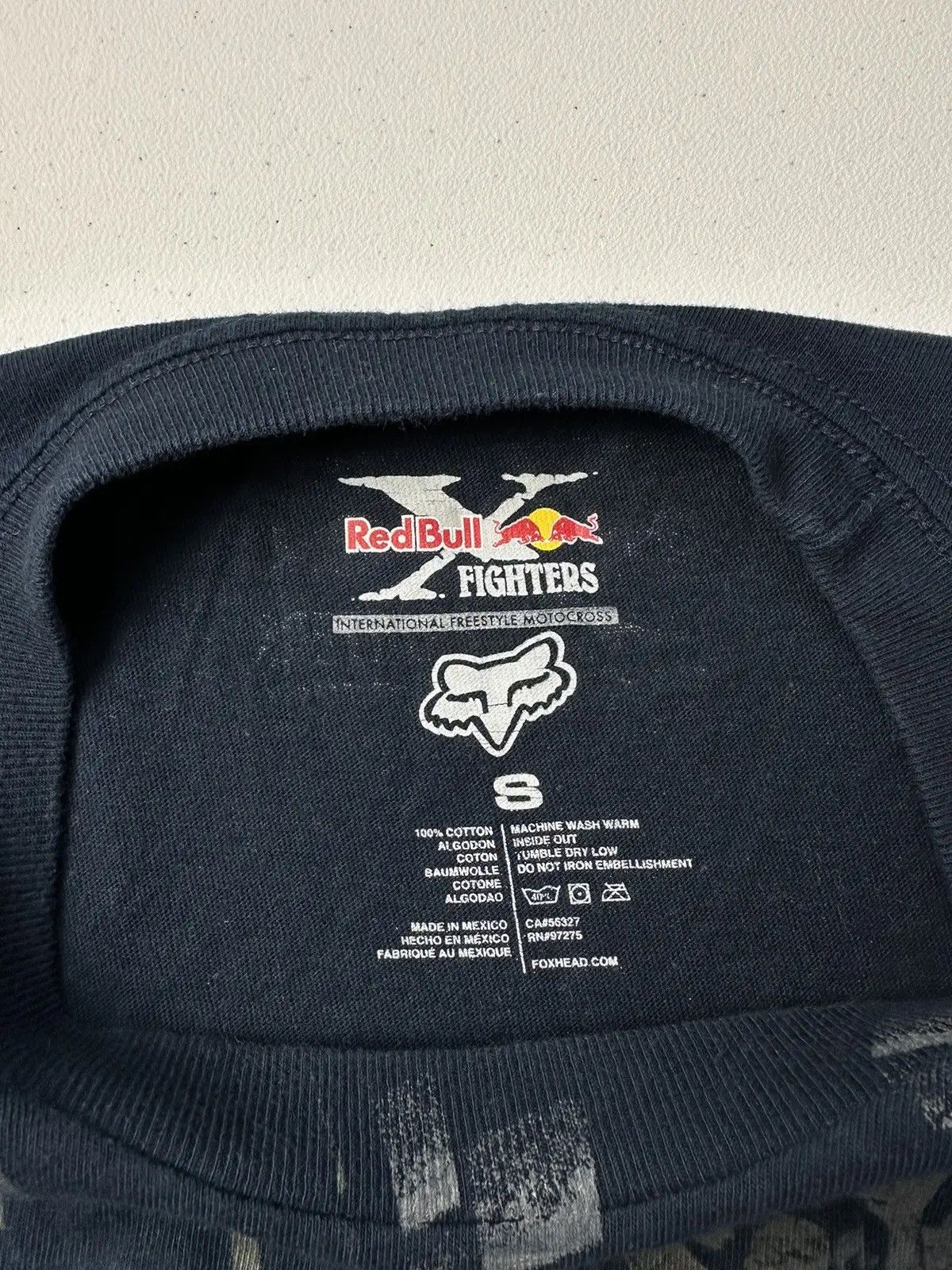 Red Bull Vintage Y2k Red Bull Fighters Fox Racing Tee Size US S / EU 44-46 / 1 - 5 Thumbnail