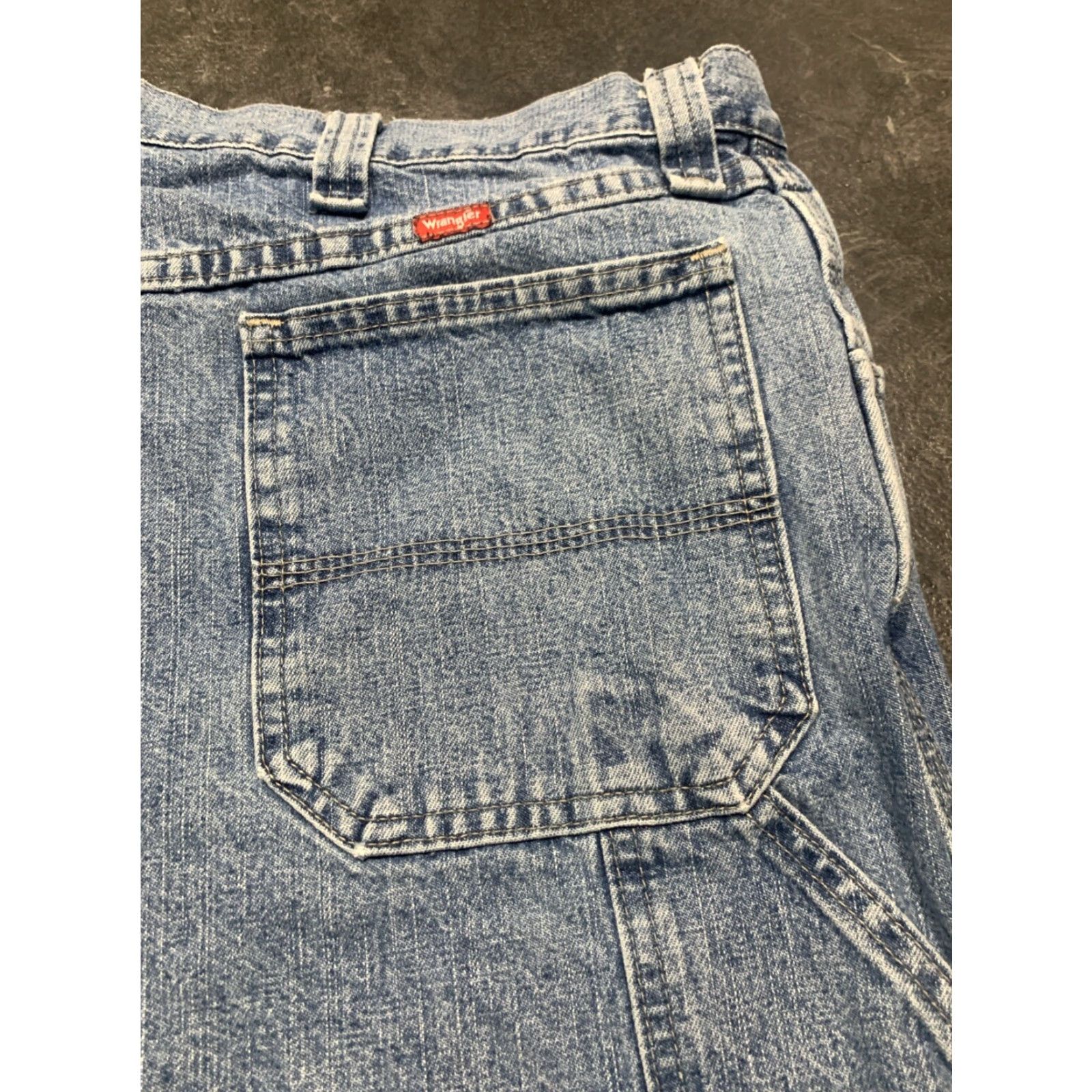 Wrangler Wrangler Cargo Shorts Men’s 38 Blue Denim Regular Fit Casual Workwear Size US 38 / EU 54 - 4 Thumbnail