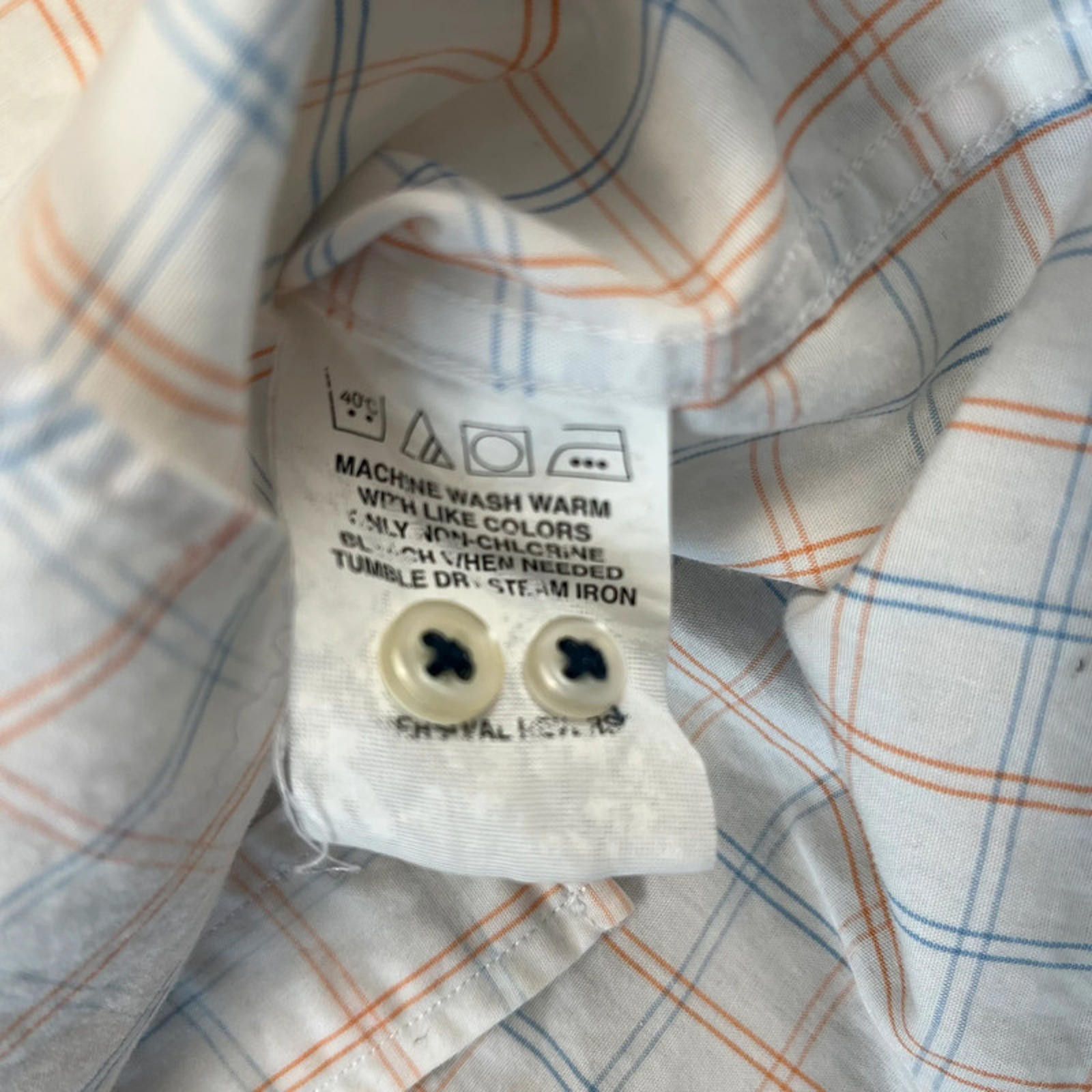 Tommy Hilfiger Tommy Hilfiger checked Shirt XL White Blue Orange Size US XL / EU 56 / 4 - 7 Thumbnail