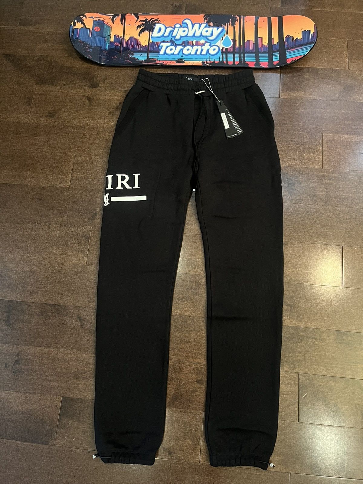 image of Black Amiri Ma Bar Sweatpants, Men's (Size 31)