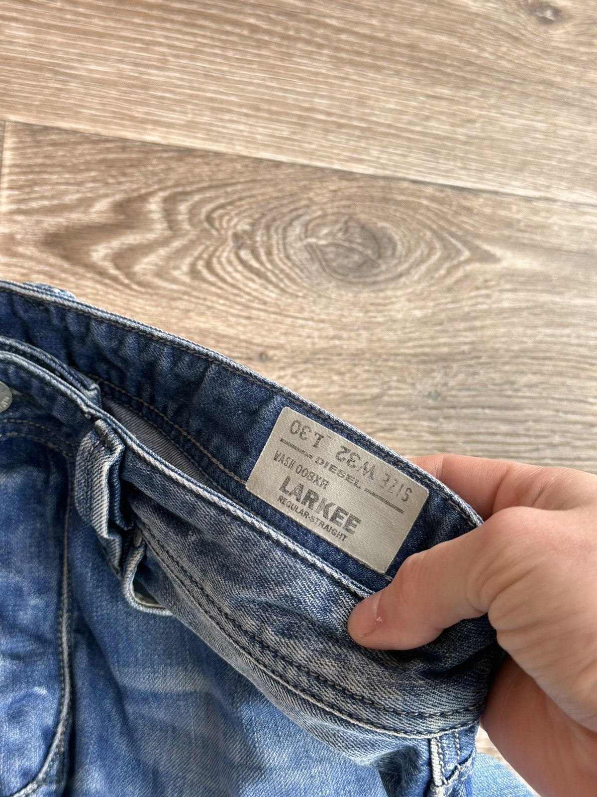 Diesel 🔥 Diesel Larkee Distressed Straight Jeans Pants Denim Rare Size US 32 / EU 48 - 5 Thumbnail