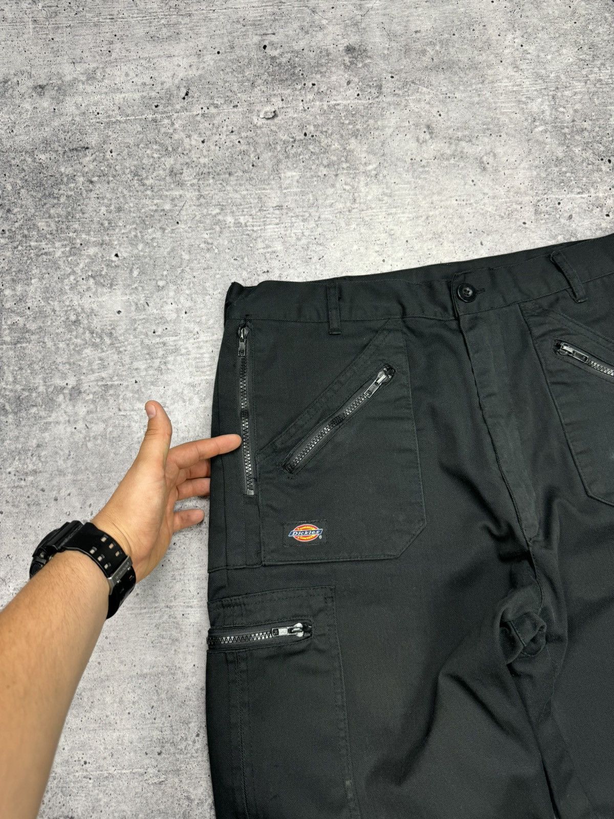 Dickies × Vintage Vintage Dickies 90s Y2K Black Workwear Zipper Pants Trousers Size US 34 / EU 50 - 8 Thumbnail