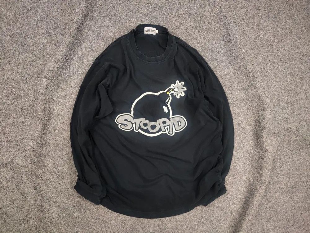 Vintage Stoopid Skater Skateboard Vintage Bomb Long Sleeve Tshirt Size US L / EU 52-54 / 3 - 1 Thumbnail