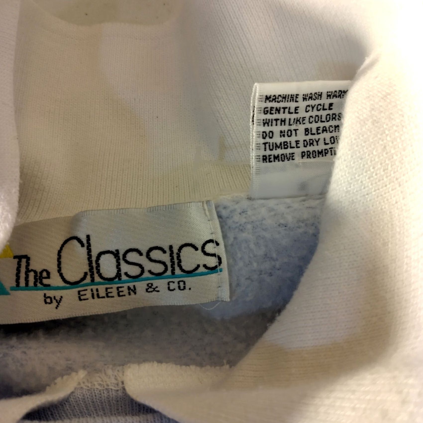 CO The Classics by Eileen & Co. Penguin Sweatshirt Small Blue Collared Vintage Women Size S / US 4 / IT 40 - 6 Thumbnail