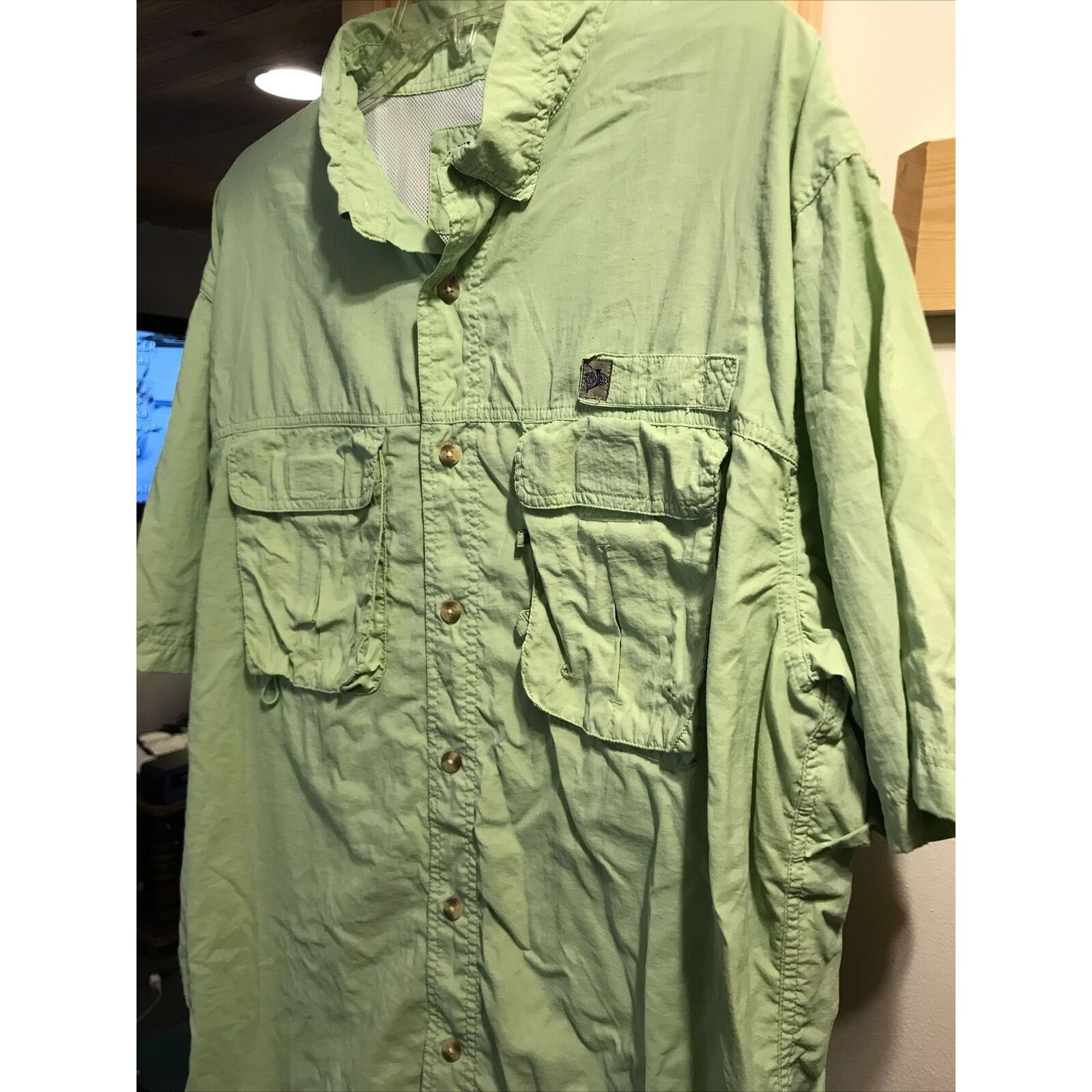 Reel Legends Reel Legends Men’s XXL Light Green Mesh Nylon Fishing Shirt Size US XXL / EU 58 / 5 - 7 Thumbnail