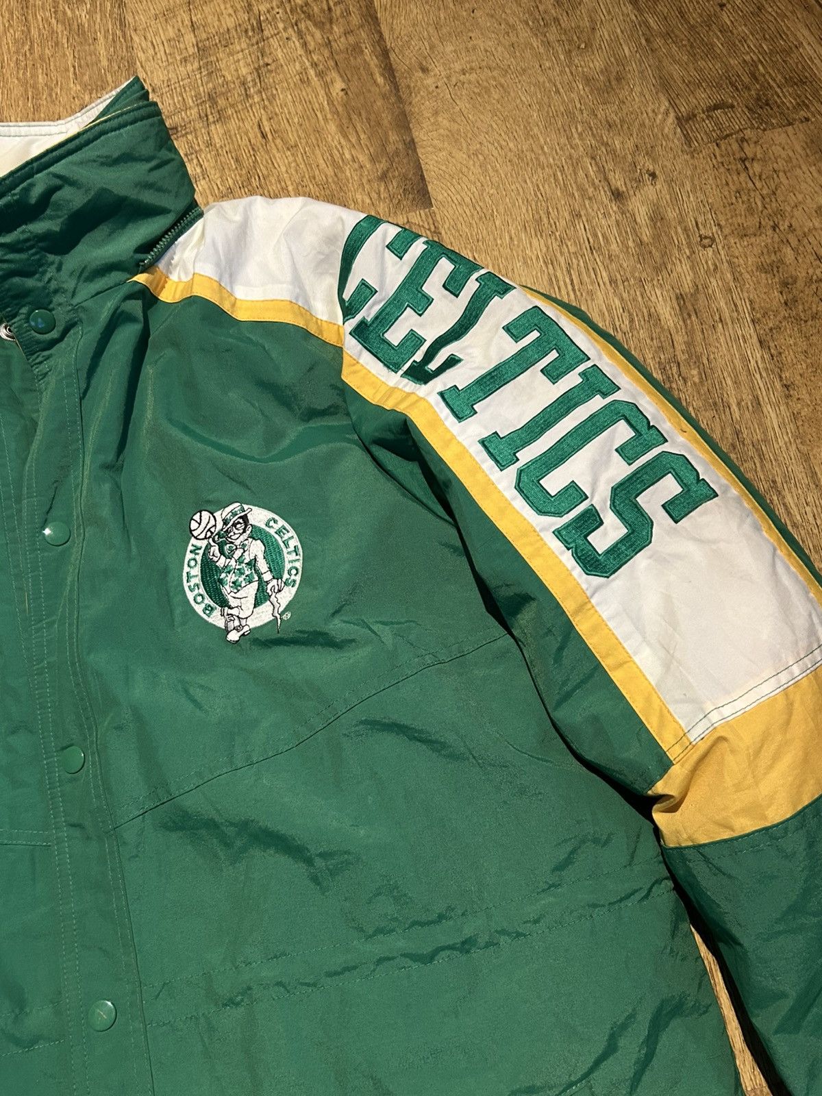 Starter Vintage 90s Boston Celtics Starter Parka Jacket NBA Mens L Size US L / EU 52-54 / 3 - 2 Thumbnail