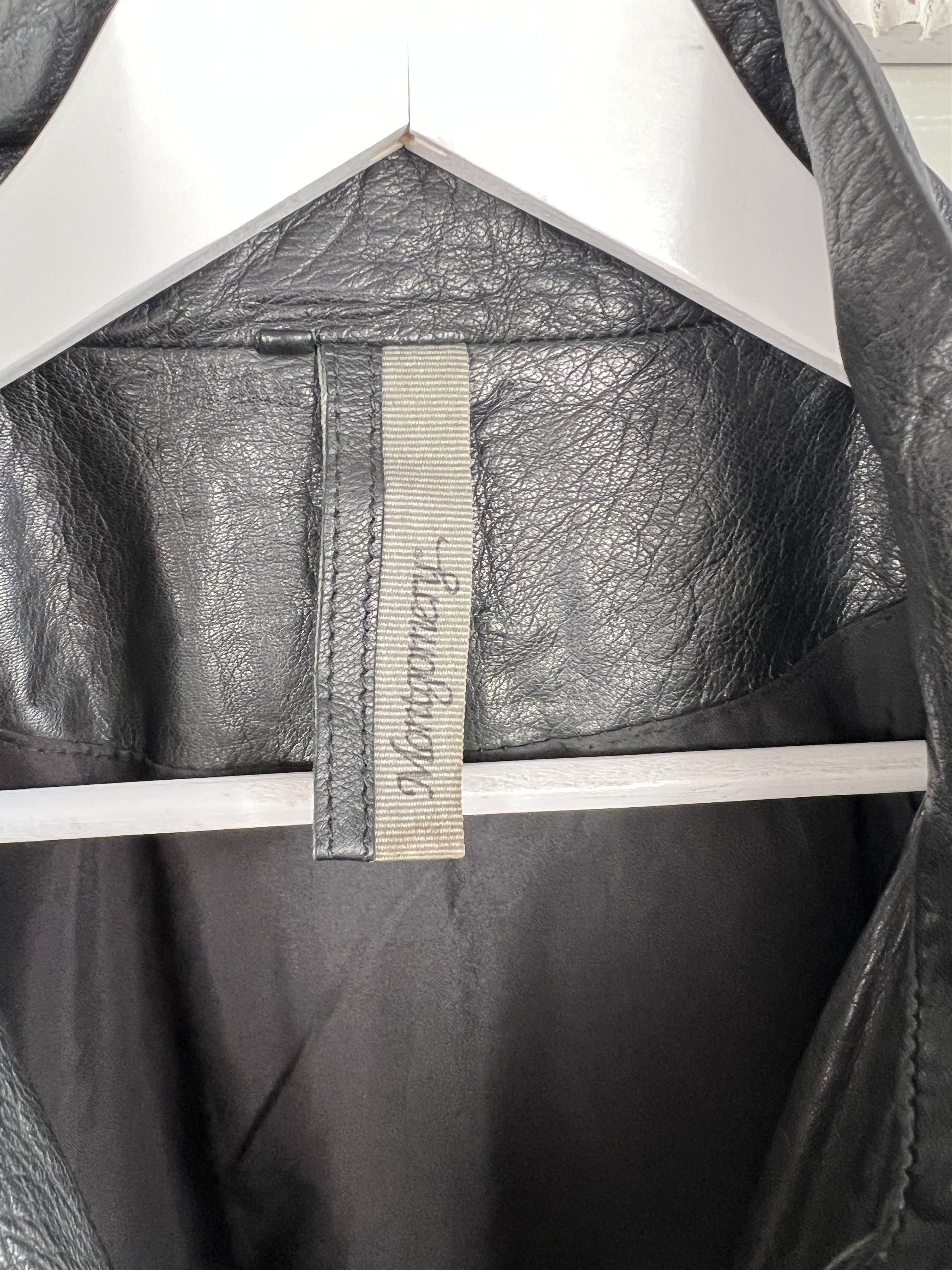 Other MONTGOMERY LONG LEATHER JACKET RICK OWENS STYLE Size M / US 6-8 / IT 42-44 - 7 Thumbnail