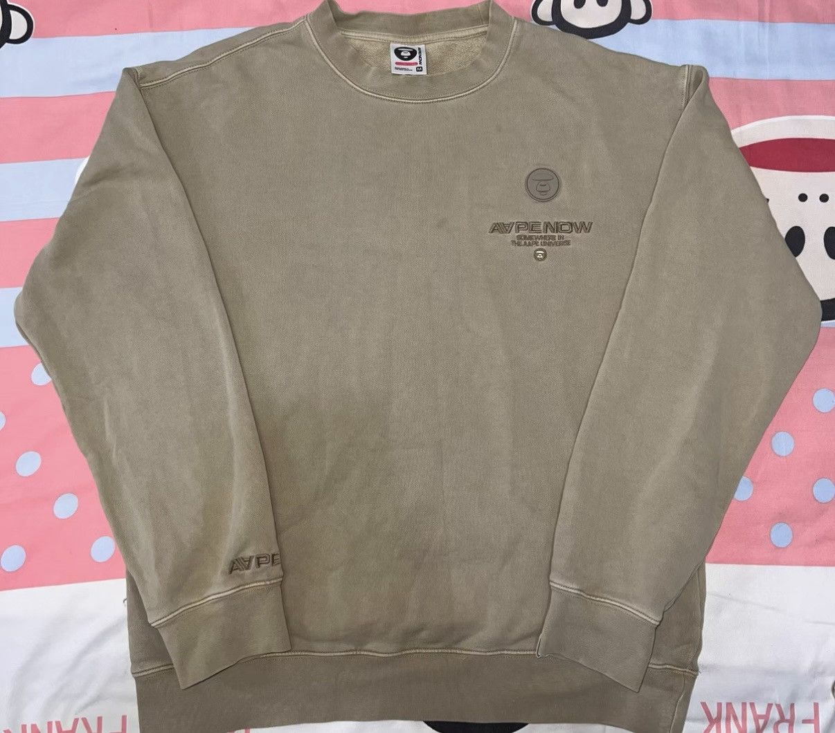 Bape AAPE OG NIGO era, khaki long-sleeve Size US M / EU 48-50 / 2 - 1 Thumbnail
