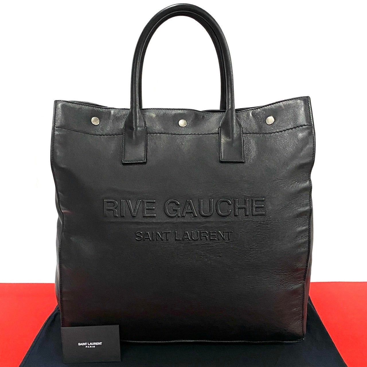 Yves Saint Laurent Yves Saint Laurent Tote Bag Black Leather Size ONE SIZE - 1 Thumbnail