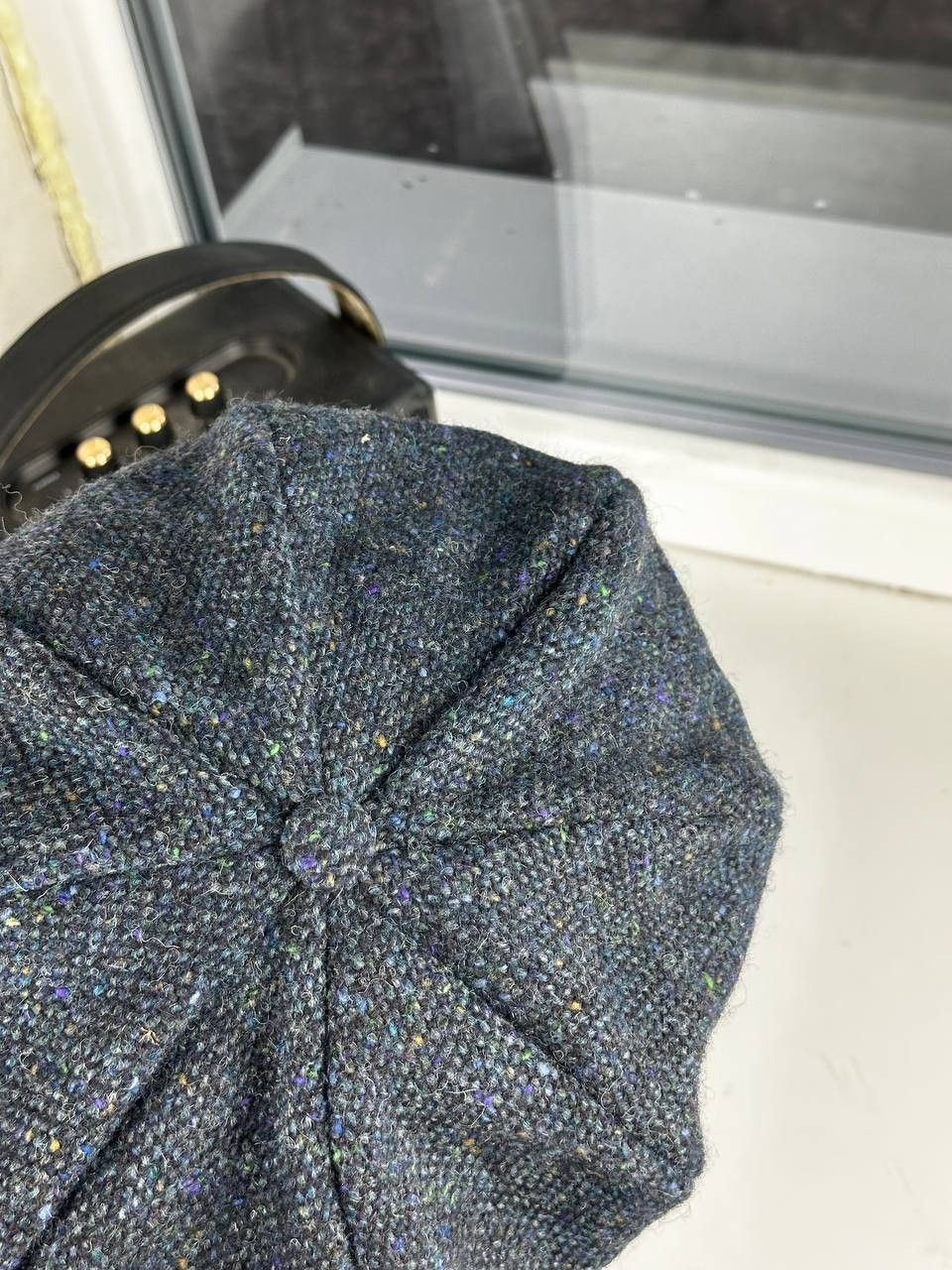 Harris Tweed × Vintage Hanna Hats of Donegal Tweed Pure Wool Baker Boy Hat Size ONE SIZE - 4 Thumbnail