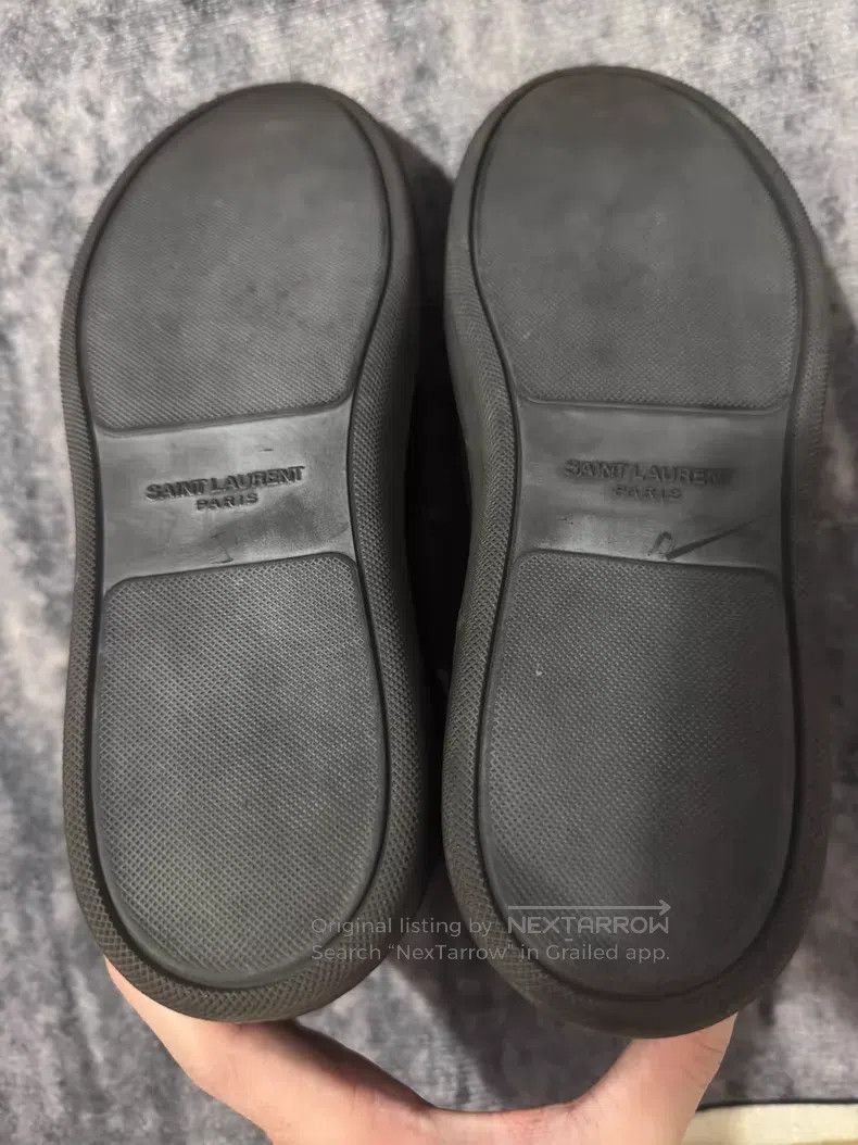 Saint Laurent Paris Saint Laurent Paris Black and White Horsehide Zipper Studs Size US 7 / EU 40 - 7 Thumbnail