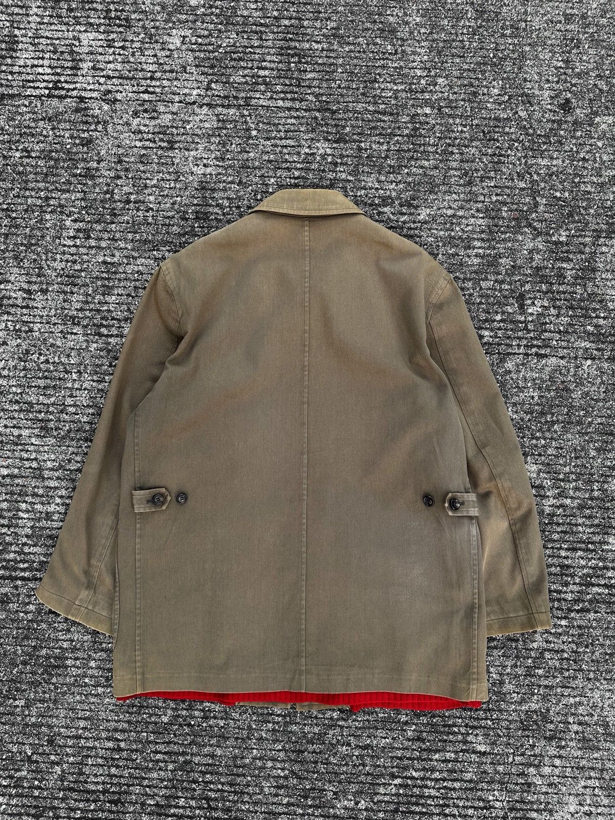 Comme des Garcons Homme Comme des Garcons AW97 Red Knit Lined Field Jacket Size US M / EU 48-50 / 2 - 16 Thumbnail