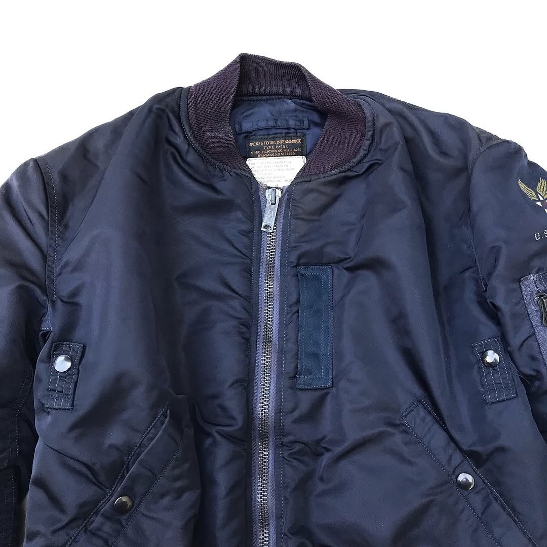 Alpha Industries Vintage Alpha Industries B-15C Flight Jacket Navy 50s Mod Size US M / EU 48-50 / 2 - 15 Thumbnail