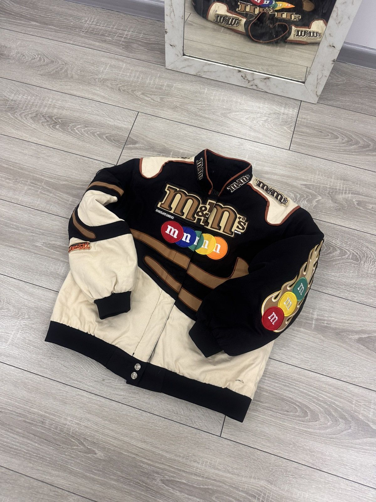 Vintage M&M’S Vintage Bomber Jacket Size US XS / EU 42 / 0 - 3 Thumbnail