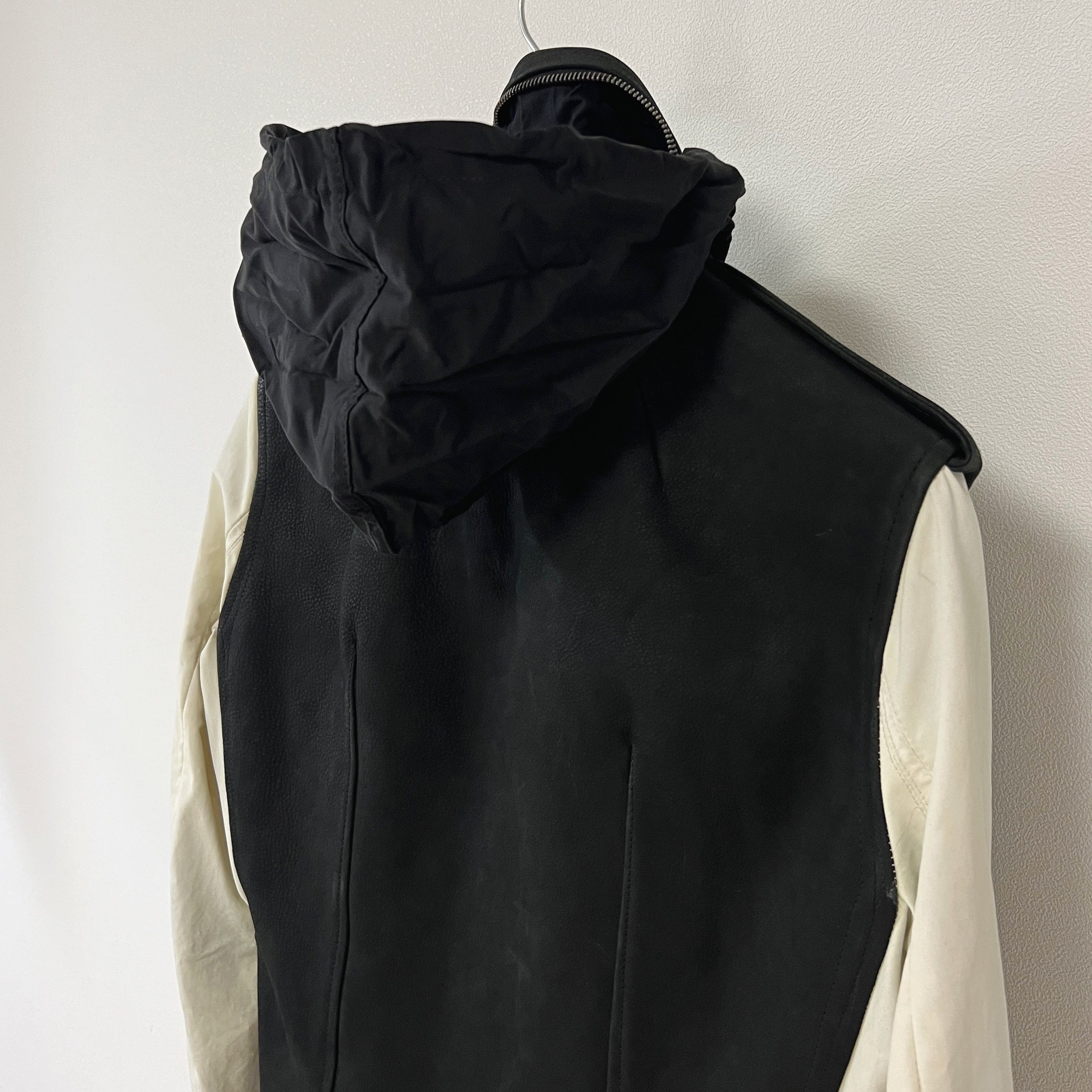 Rick Owens Rick Owens 13FW "PLINTH" Stooges Biker Secret Hood Jacket Size US S / EU 44-46 / 1 - 5 Thumbnail