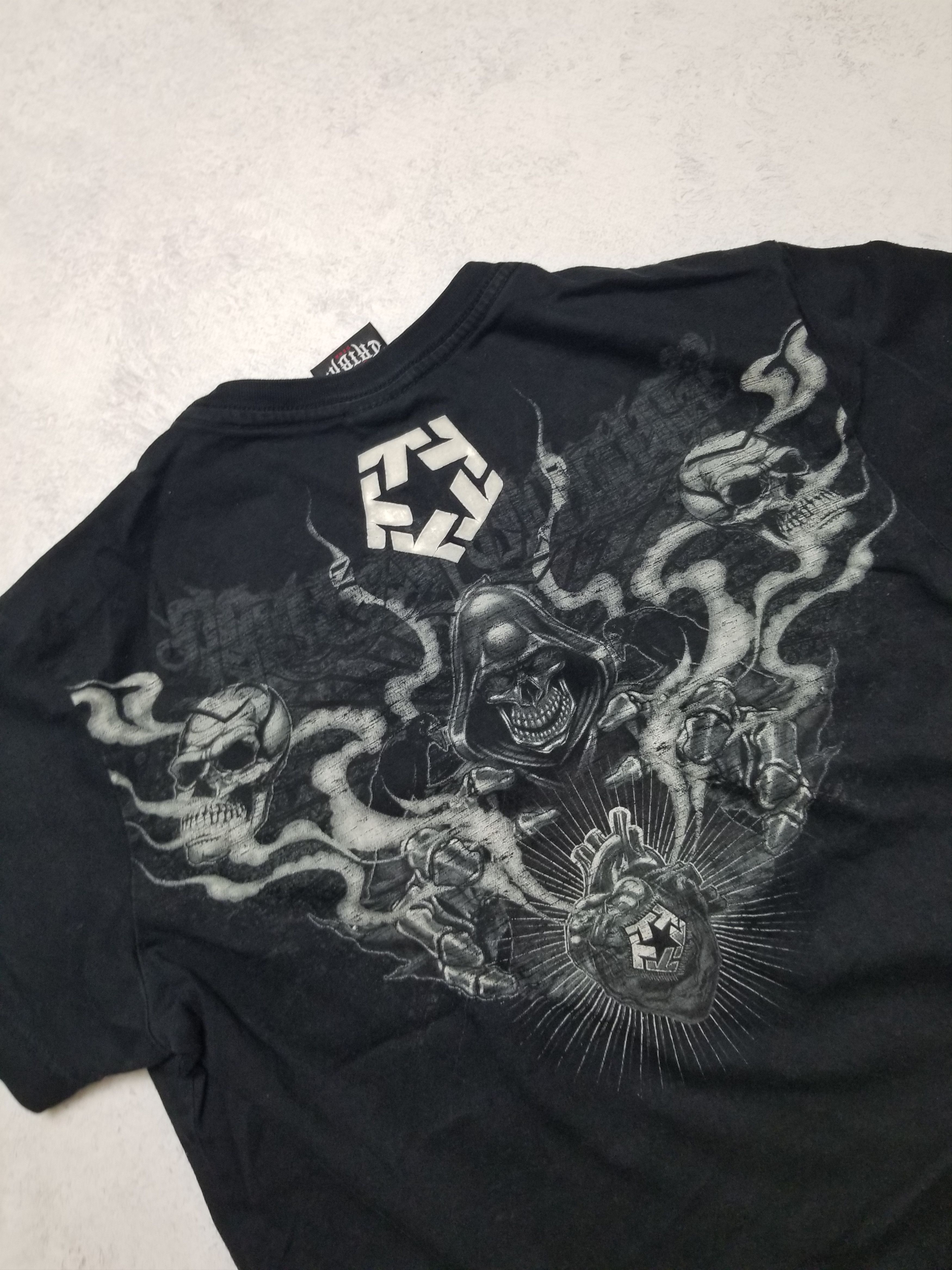 Tribal Streetwear VTG Y2K Rare Tribal Gear Skulls Graphic Short Sleeve T-shirt Size M / US 6-8 / IT 42-44 - 7 Thumbnail