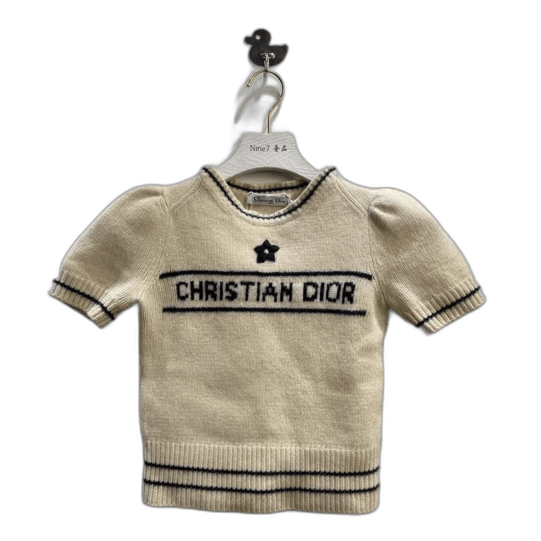 Dior Dior Lucky Star Logo Knit Short Sleeve Top-2505 Size US XS / EU 42 / 0 - 1 Thumbnail