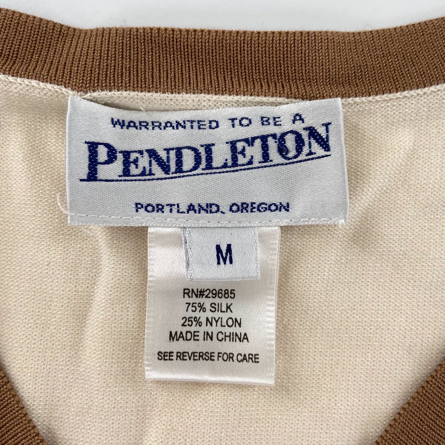 Pendleton Pendleton Womens Sweater Shirt Set M Cream Ivory Beige Silk Blend Cardigan 2pc Vintage-None Casual Chic Men/Women? Actually no. End: Womens. Size M / US 6-8 / IT 42-44 - 5 Thumbnail