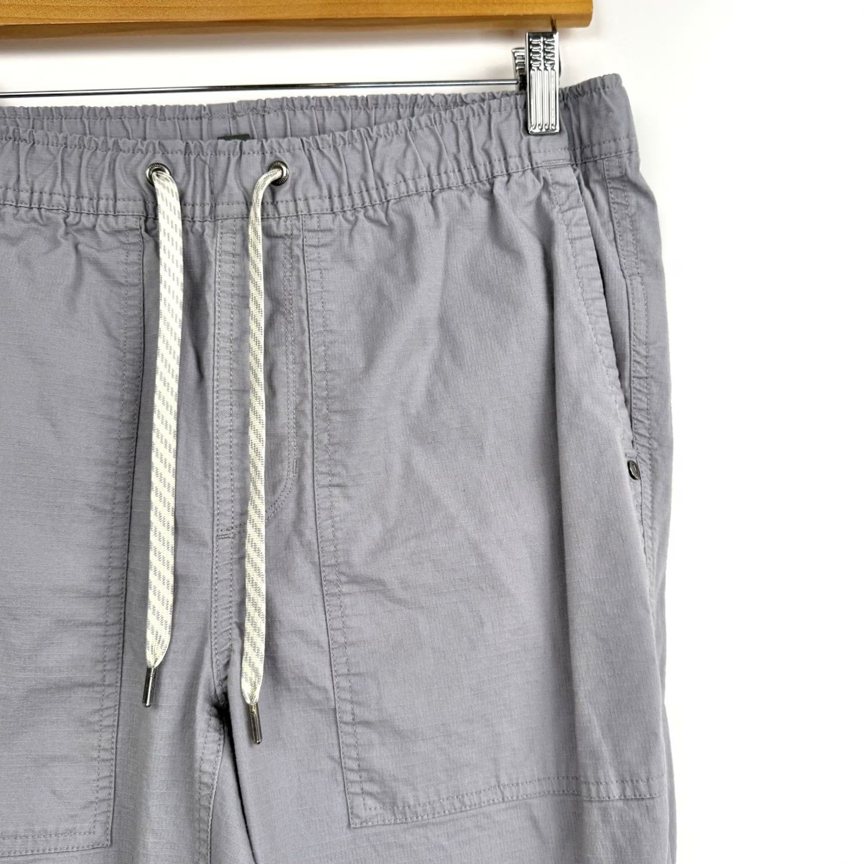 Vuori Vuori Mens Regular Pants V461 Ripstop DuraTerra Hiking Gray 30x27 Jogger Cotton Spandex Blended Activewear M Size US 31 - 4 Thumbnail