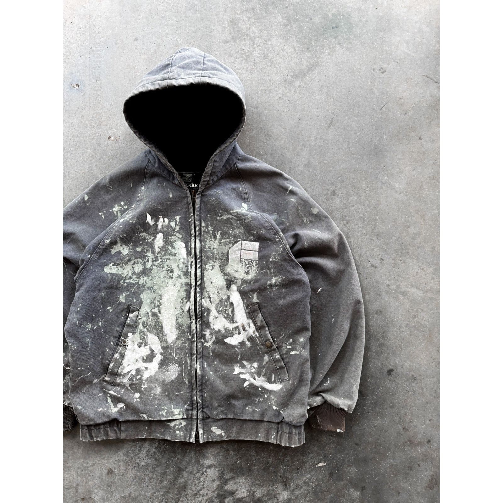 Vintage 1990s Painted/Distressed Carhartt Style Work Jacket Size L Size US L / EU 52-54 / 3 - 2 Thumbnail