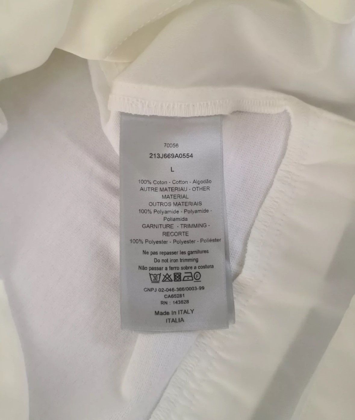 Dior × Sacai Zipper pocket tee Size US L / EU 52-54 / 3 - 5 Thumbnail