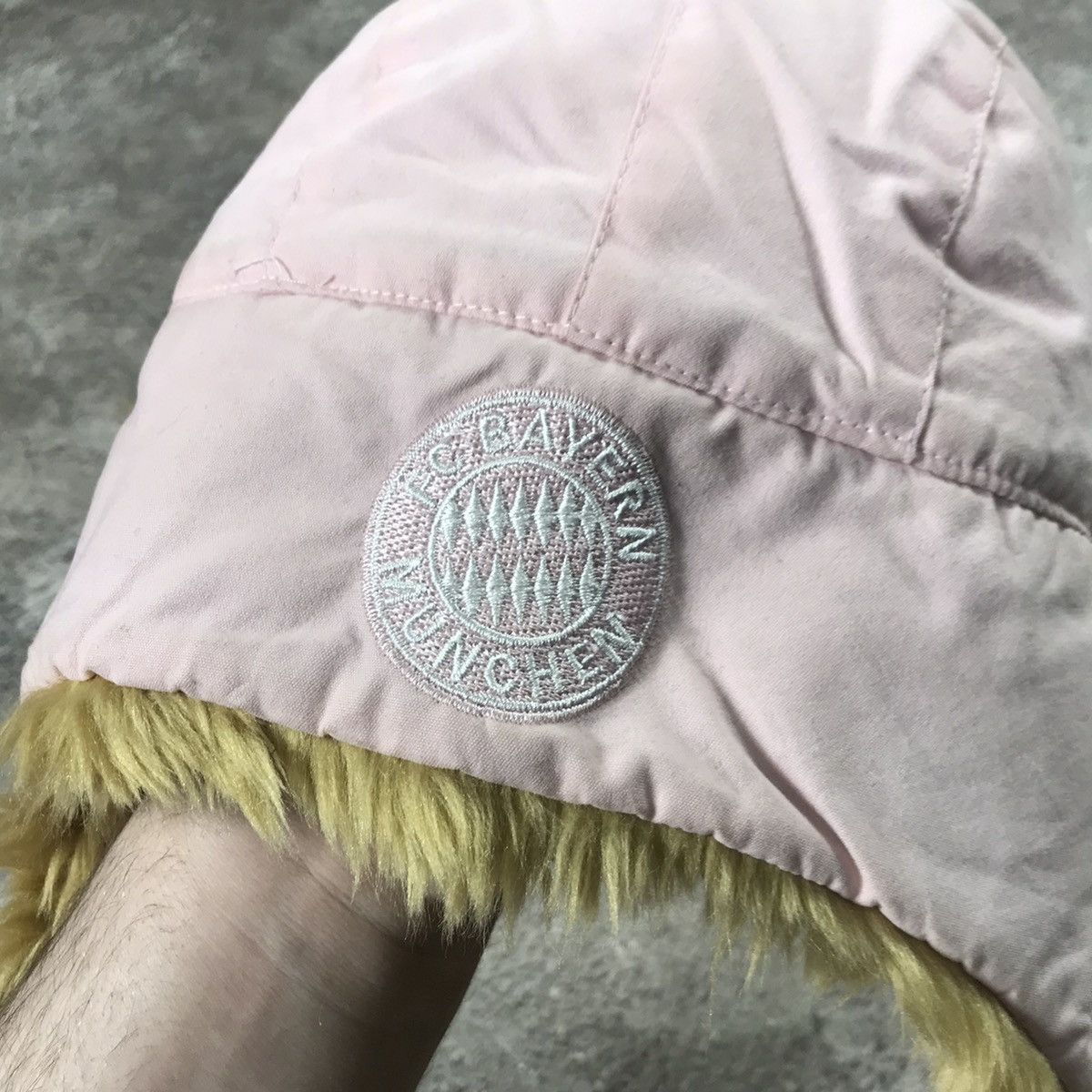 Vintage Vintage 90s Mohair Beanie Pink Fuzzy Ear Flap Grunge Slim OS Size ONE SIZE - 5 Thumbnail