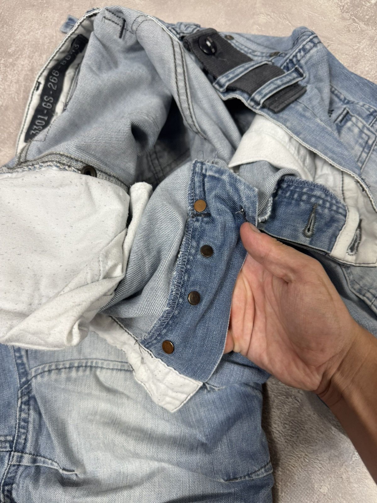 G-Star Vintage G-Star Raw Distressed Buckleback Elwood Pants Size US 32 / EU 48 - 19 Thumbnail