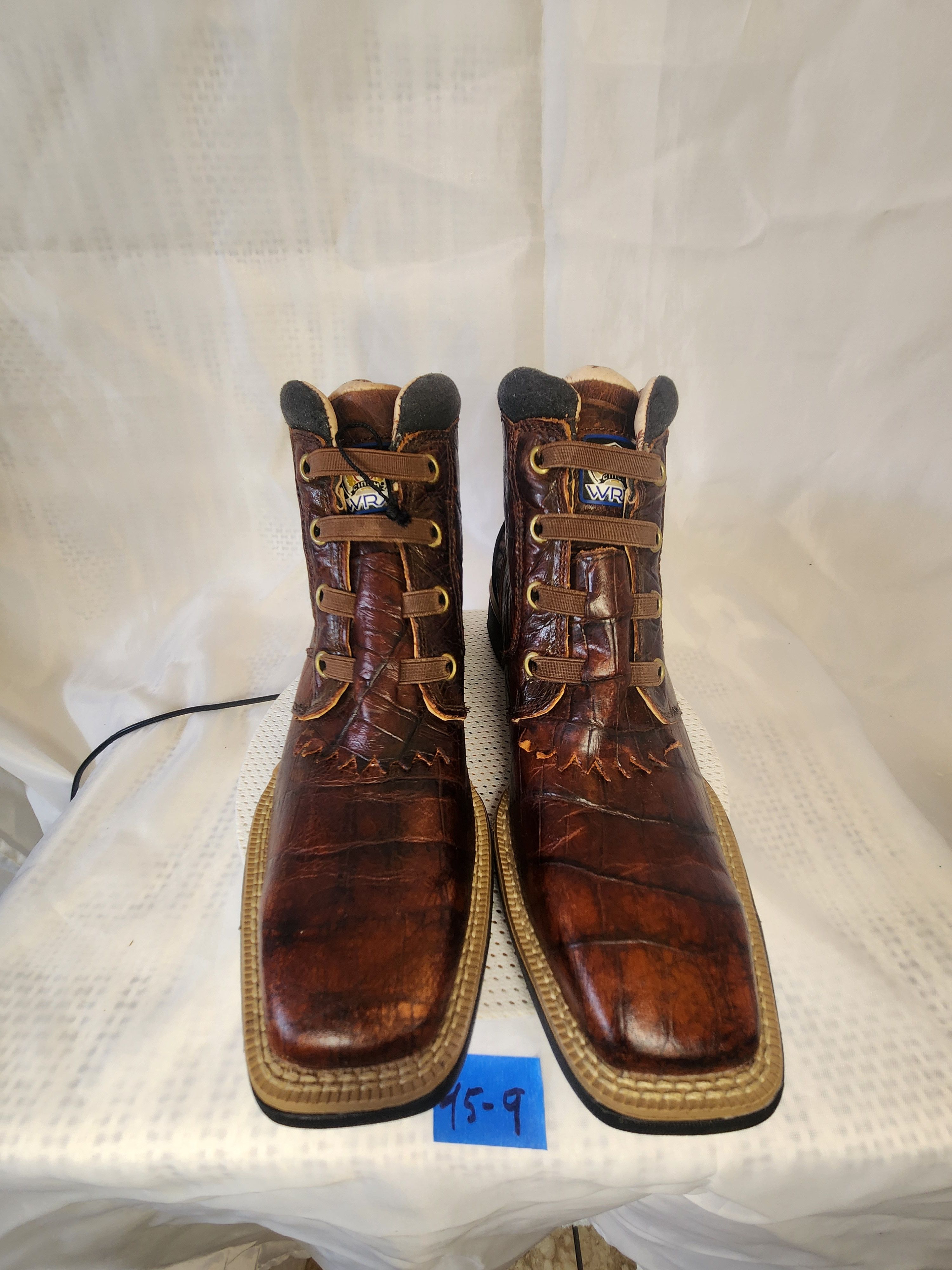 CINCH WRK CROCODILE PRINT BURGUNDY Size US 8 / IT 38 - 3 Thumbnail