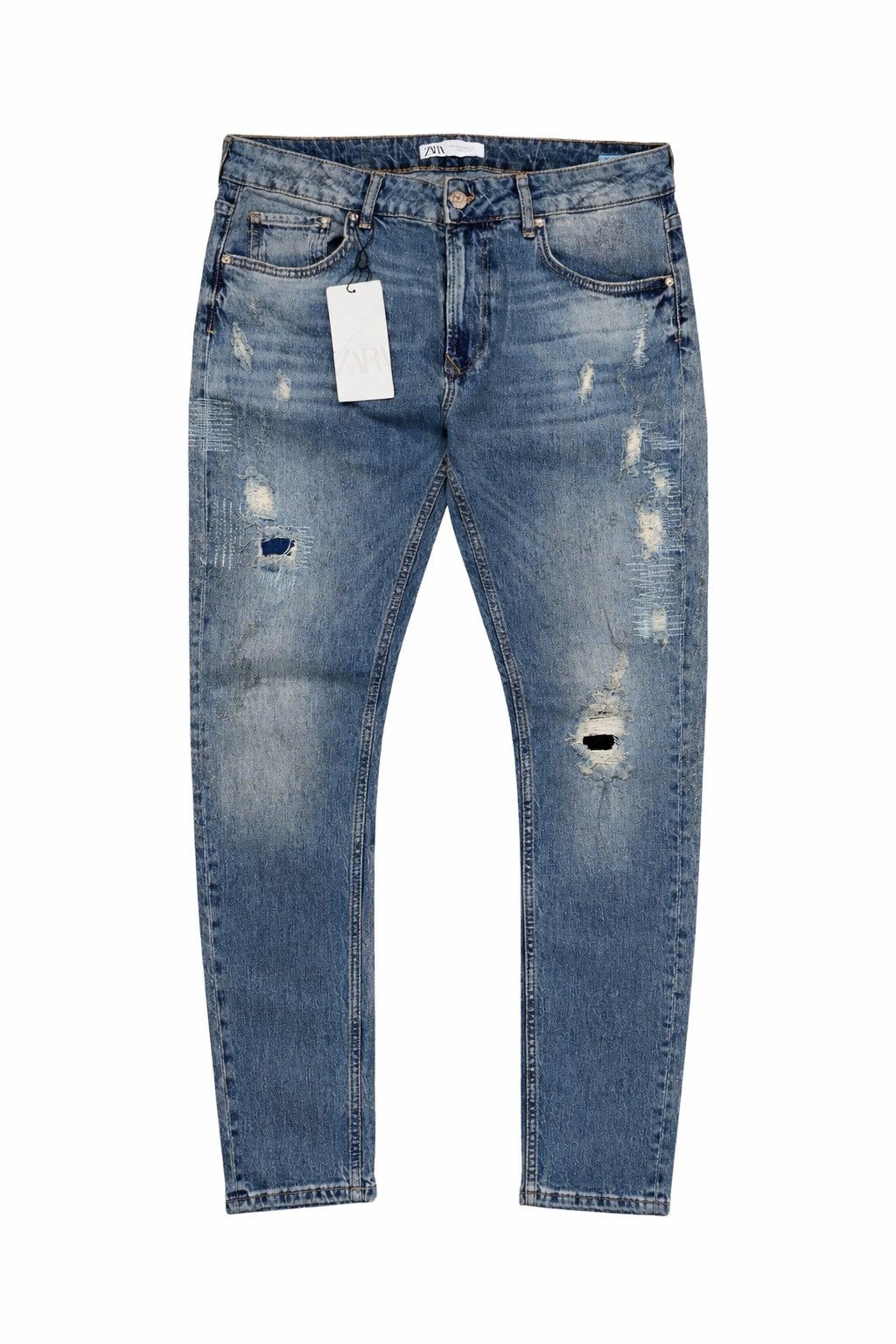 Zara Zara man distressed Denim Jeans Size US 36 / EU 52 - 1 Thumbnail
