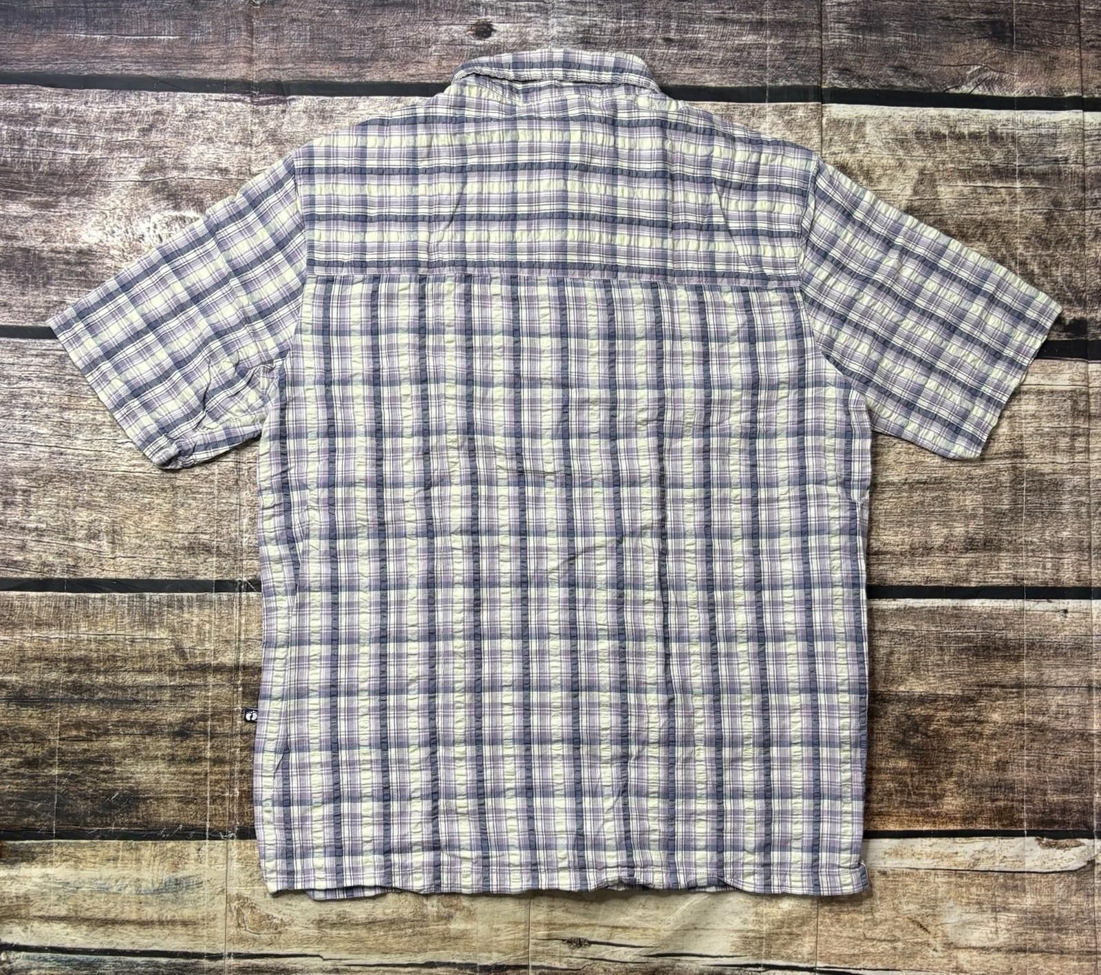 Hang Ten Hang Ten Shirt Mens Large Plaid Seersucker Cotton Pocket Size US L / EU 52-54 / 3 - 3 Thumbnail