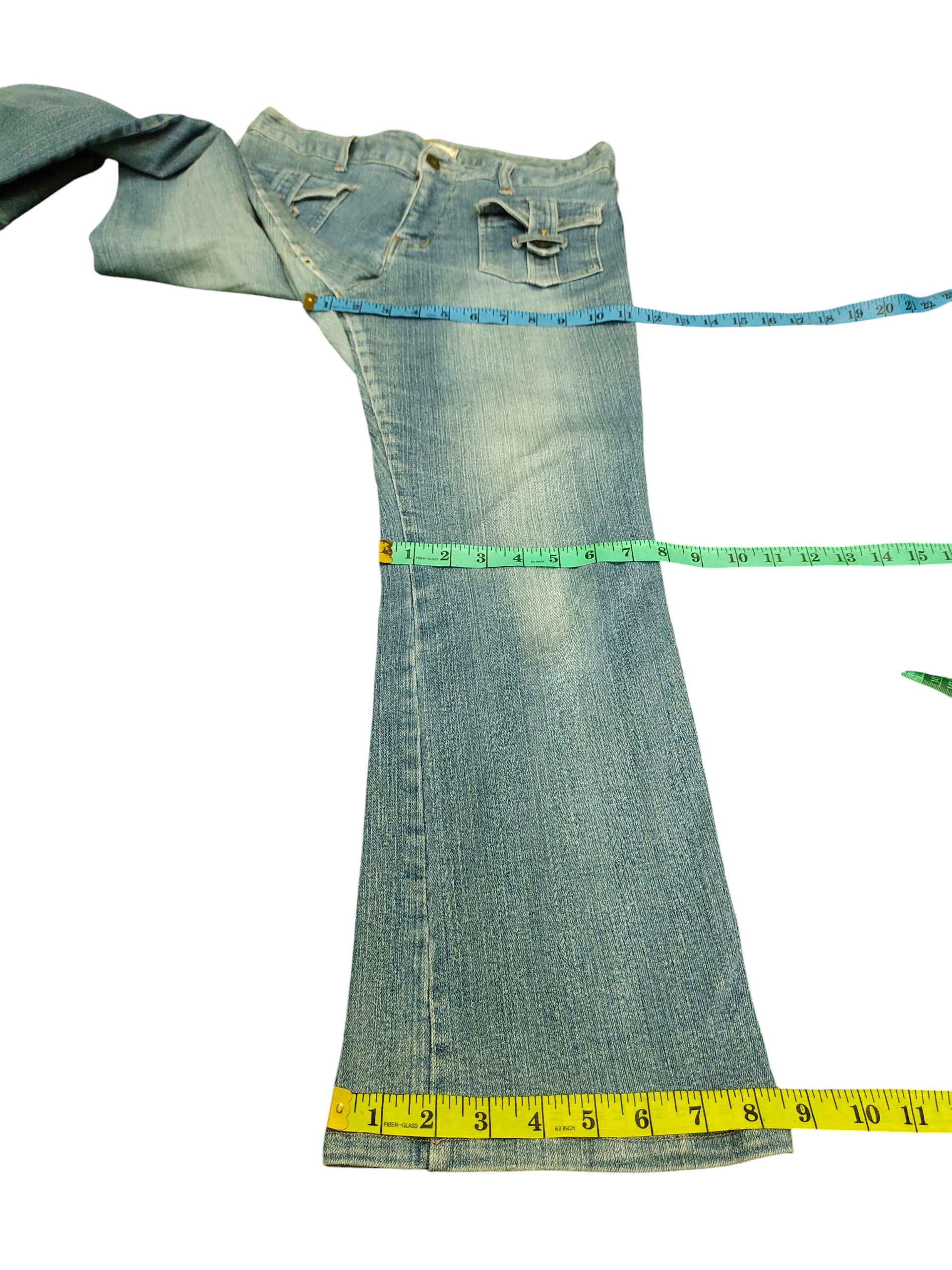 If Six Was Nine Flare Jeans Forty Second Japan Distress Denim Bootcut Size US 30 / EU 46 - 15 Thumbnail