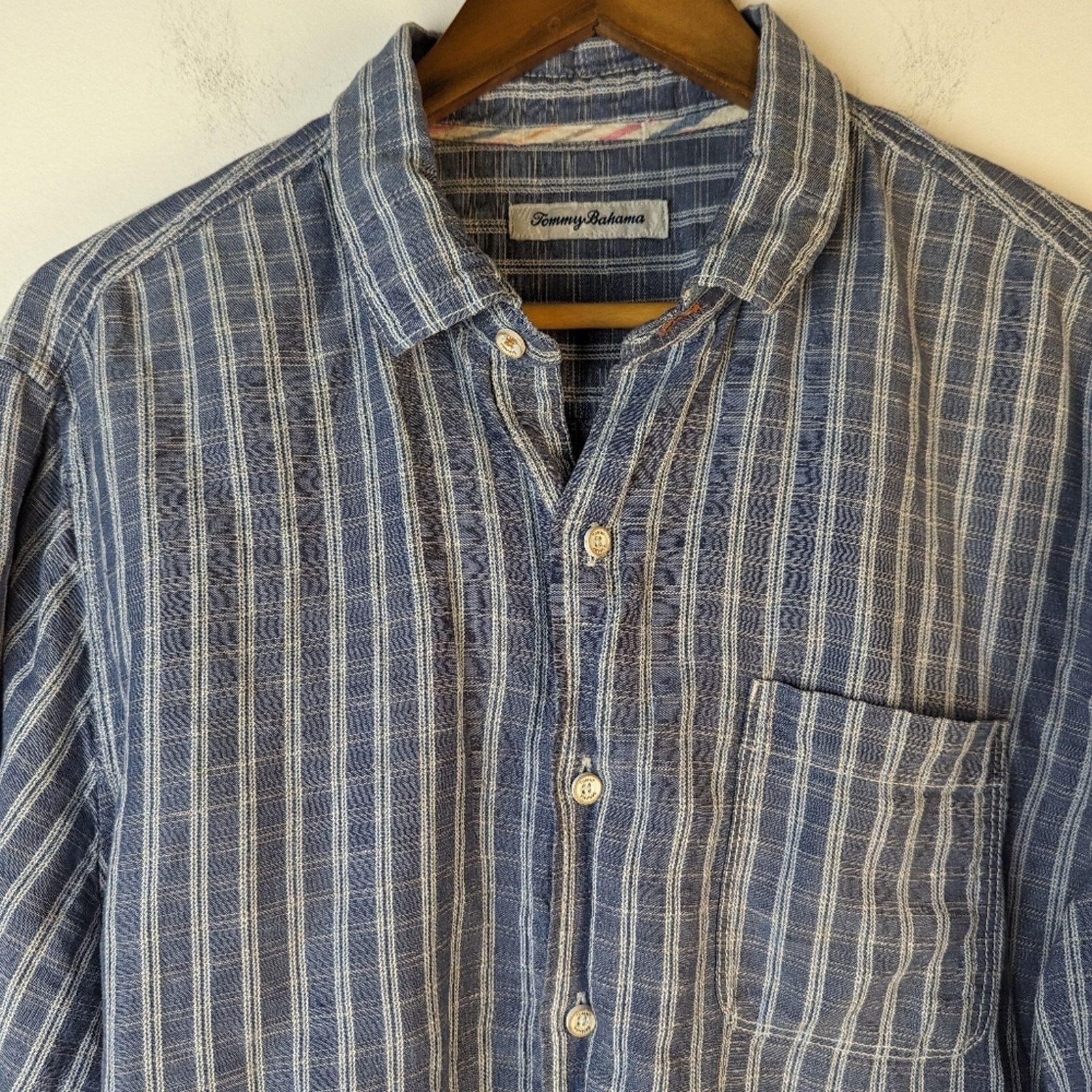Tommy Bahama Tommy Bahama Linen Plaid Button Front Shirt - Large Size US L / EU 52-54 / 3 - 4 Thumbnail