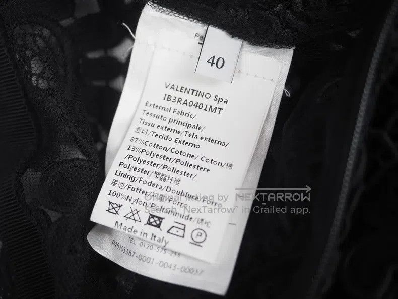 Valentino Valentino Black lace cut-out skirt Size L / US 10 / IT 46 - 6 Thumbnail