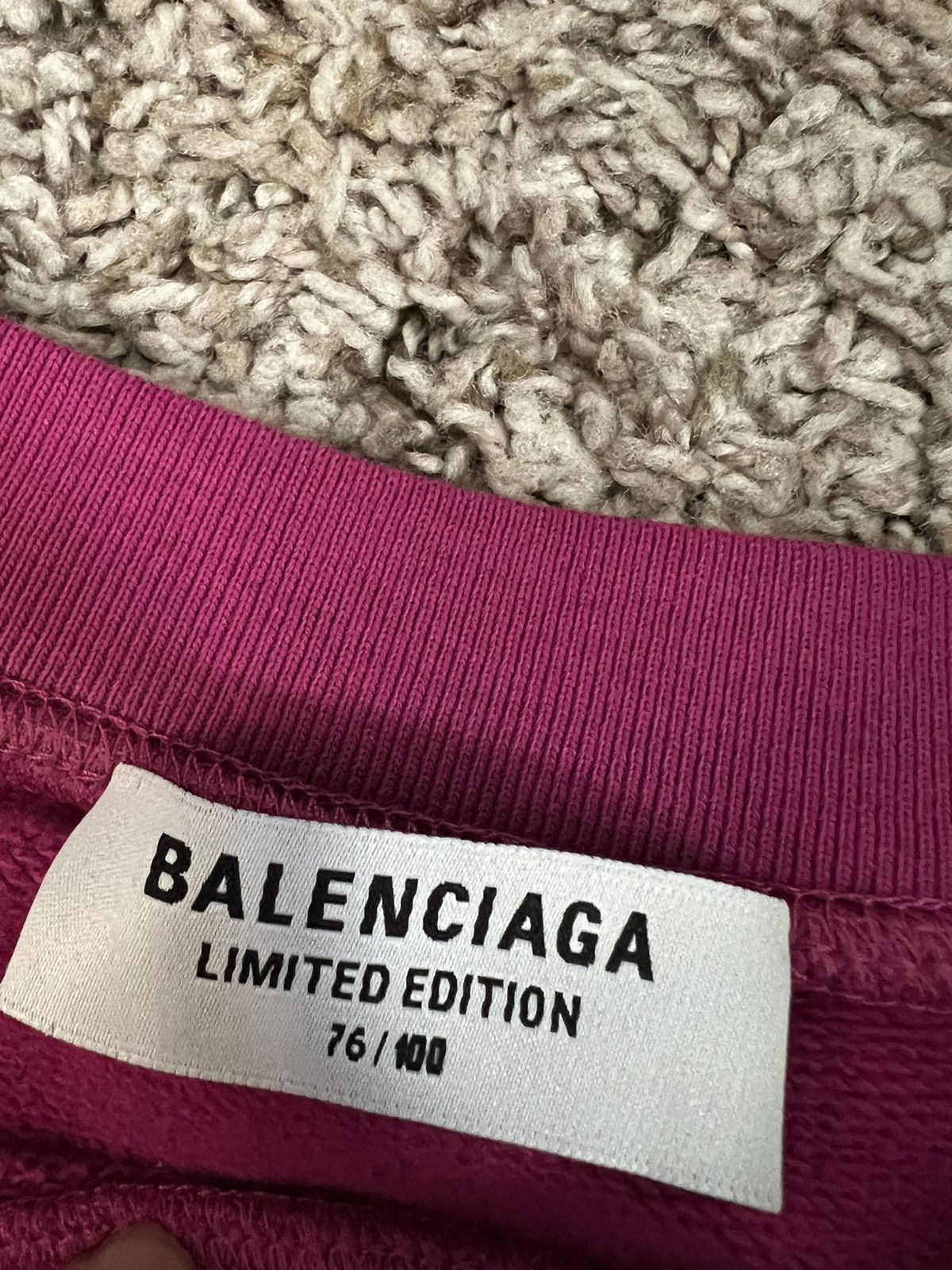 Balenciaga × Designer Balenciaga Pink Cities Sweatshirt Size US S / EU 44-46 / 1 - 2 Thumbnail
