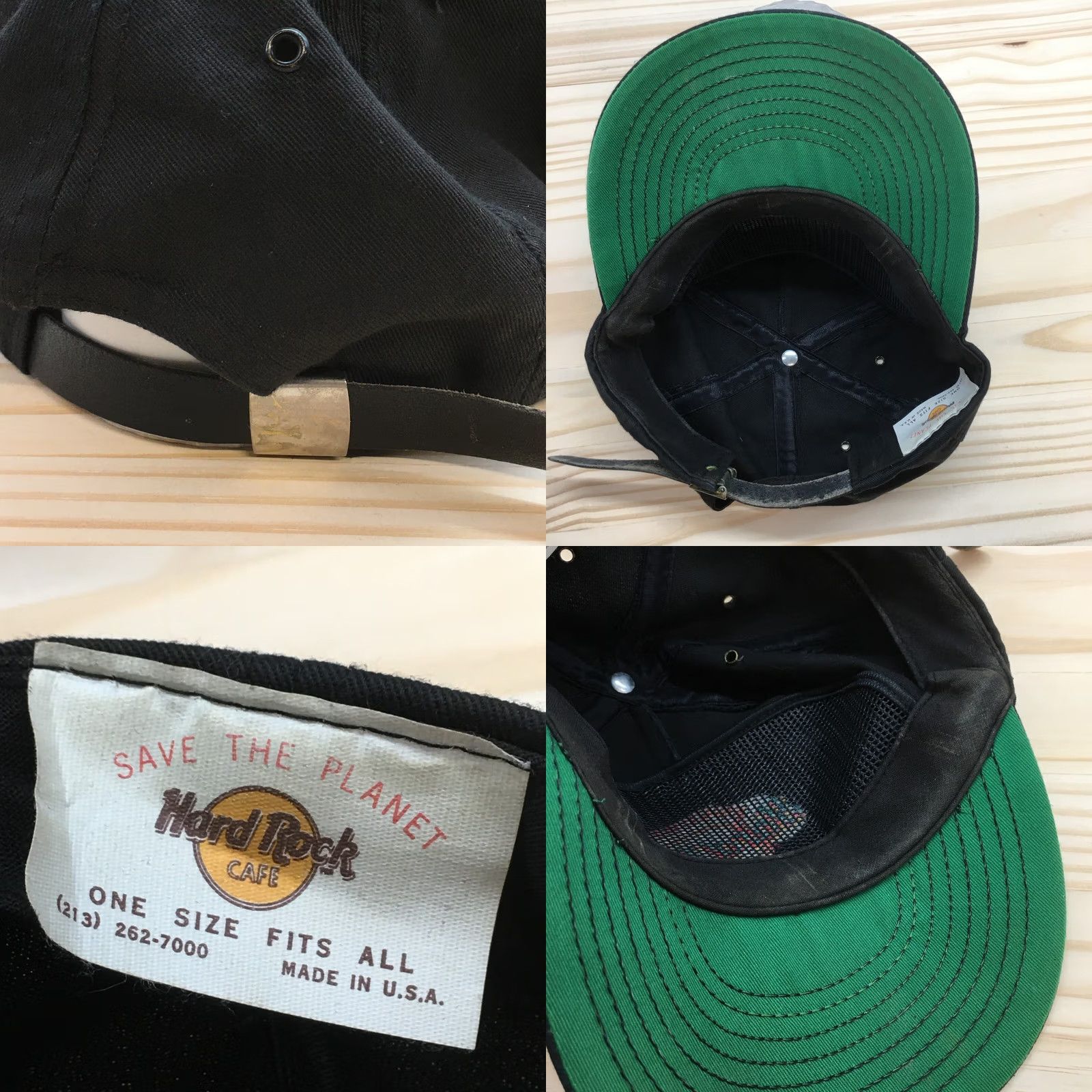 Hard Rock Cafe Hard Rock Cafe Baseball Cap Men Black OS Adjustable Curved Brim Embroidered Logo Size ONE SIZE - 8 Thumbnail