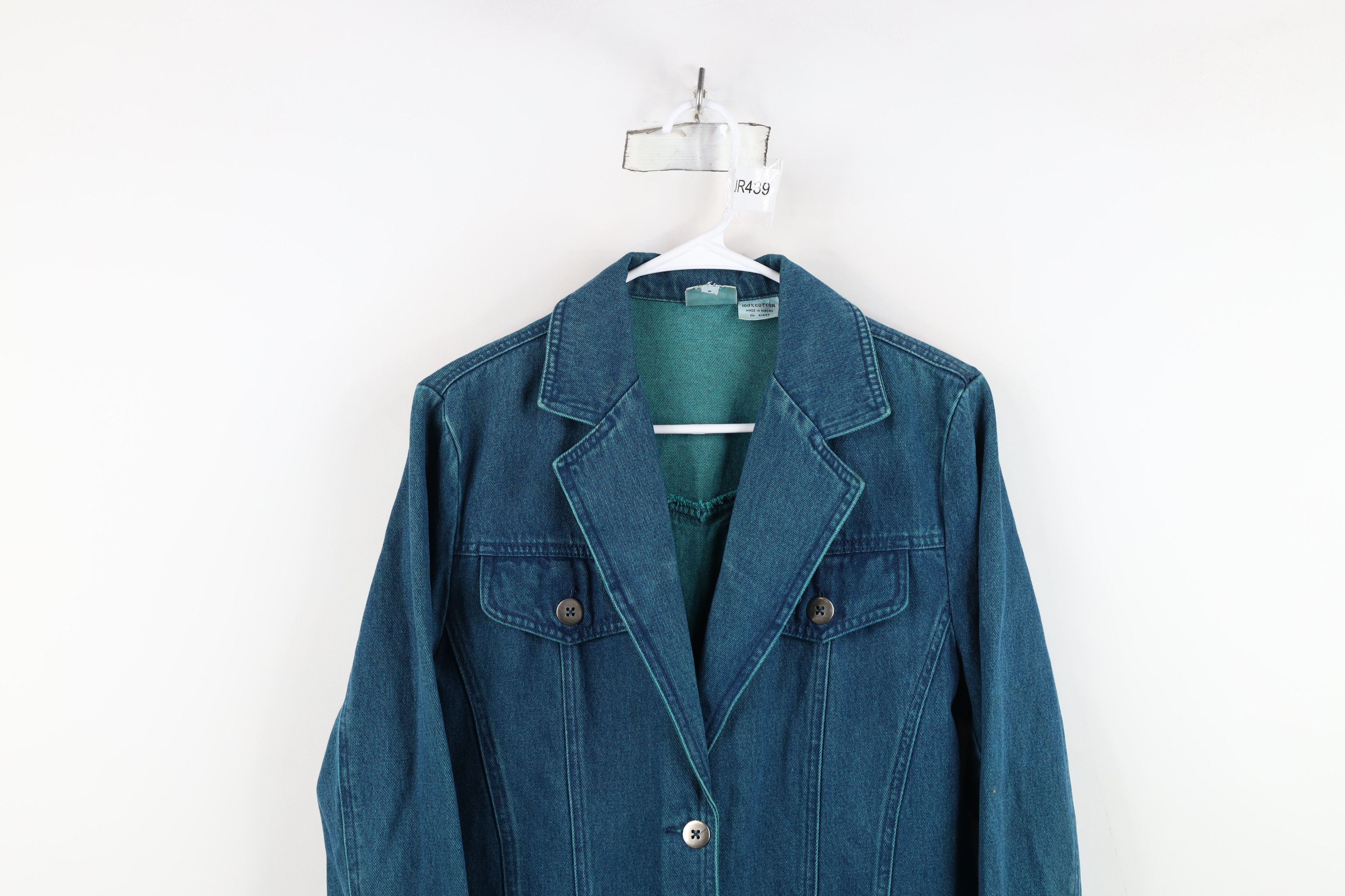 Vintage Vintage 90s Streetwear Stonewashed Denim Jean Blazer Jacket Size M / US 6-8 / IT 42-44 - 2 Thumbnail