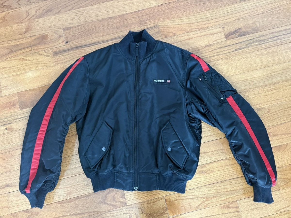 Polo Ralph Lauren Polo Jeans Red Stripe Bomber Jacket Size US S / EU 44-46 / 1 - 1 Thumbnail
