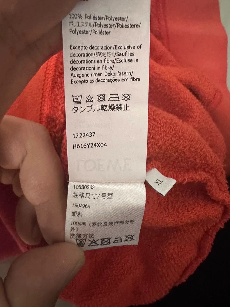 Loewe LOEWE Make an old long-sleeved round-neck hoodie Size US XL / EU 56 / 4 - 4 Thumbnail