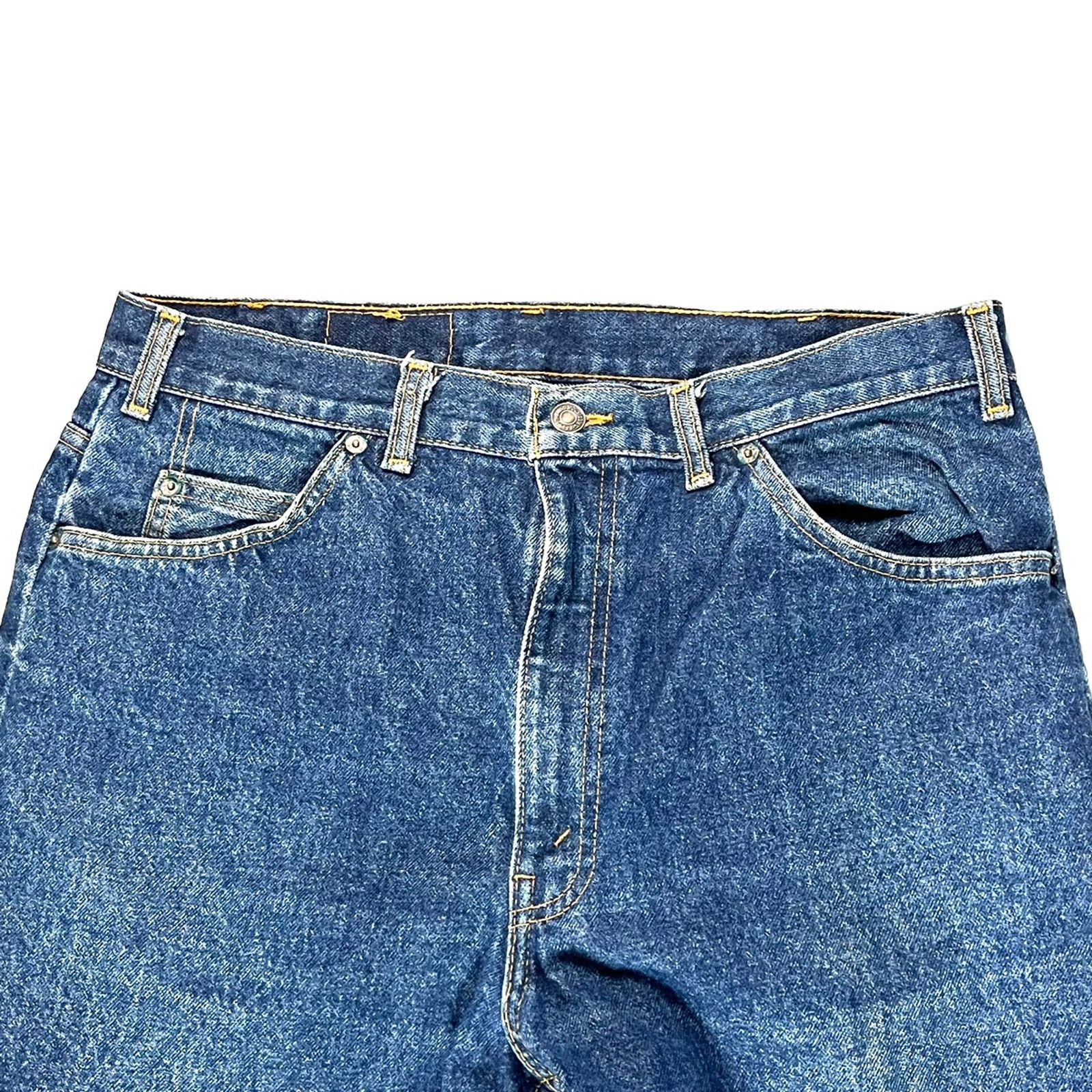 Levi's × Vintage VTG 1980’s Levi’s Orange Tag Straight Leg Denim Jeans 30x34 Size US 32 / EU 48 - 6 Thumbnail