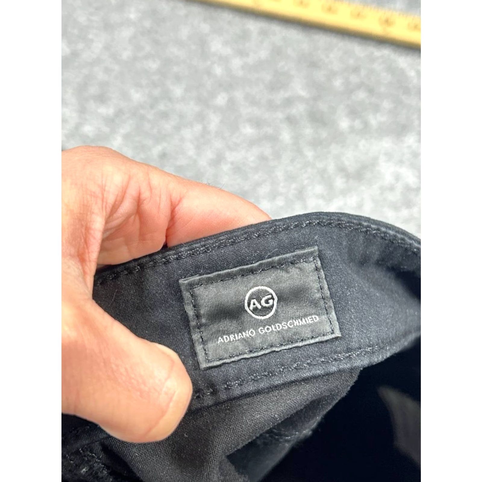Vintage AG Adriano Goldschmied The Farrah Skinny Jeans Womens 30 Black Size 30" / US 8 / IT 44 - 7 Thumbnail