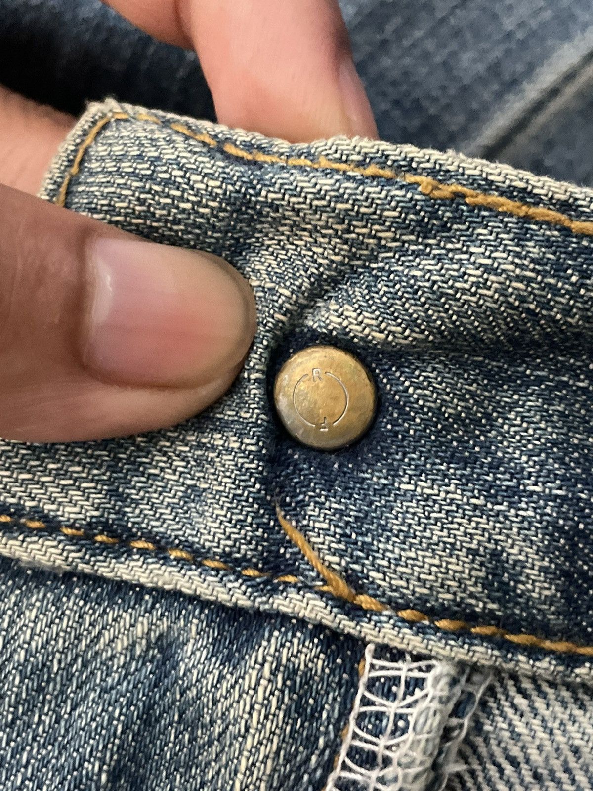 Jun Takahashi Vintage Y2K Japanese Brand Uniqlo Blue Wash Bootcut Jeans Size US 32 / EU 48 - 15 Thumbnail