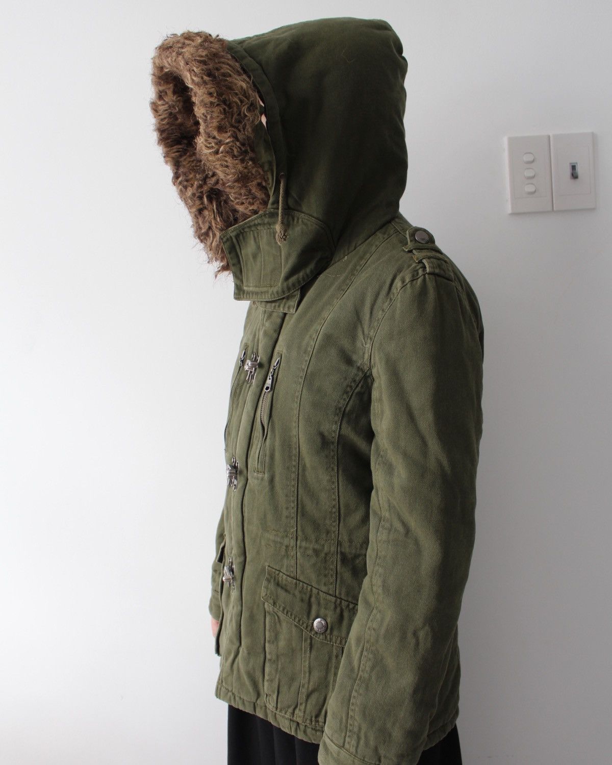In The Attic 2000S IN THE ATTIC FUR HOOD PARKA JACKET Size US M / EU 48-50 / 2 - 3 Thumbnail