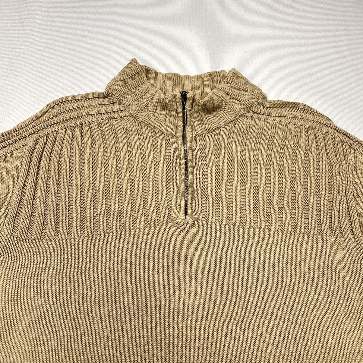 Harley Davidson × Vintage Harley Davidson Sweater Brown 1/4 Zip Logo Embroidered Size US XL / EU 56 / 4 - 4 Thumbnail