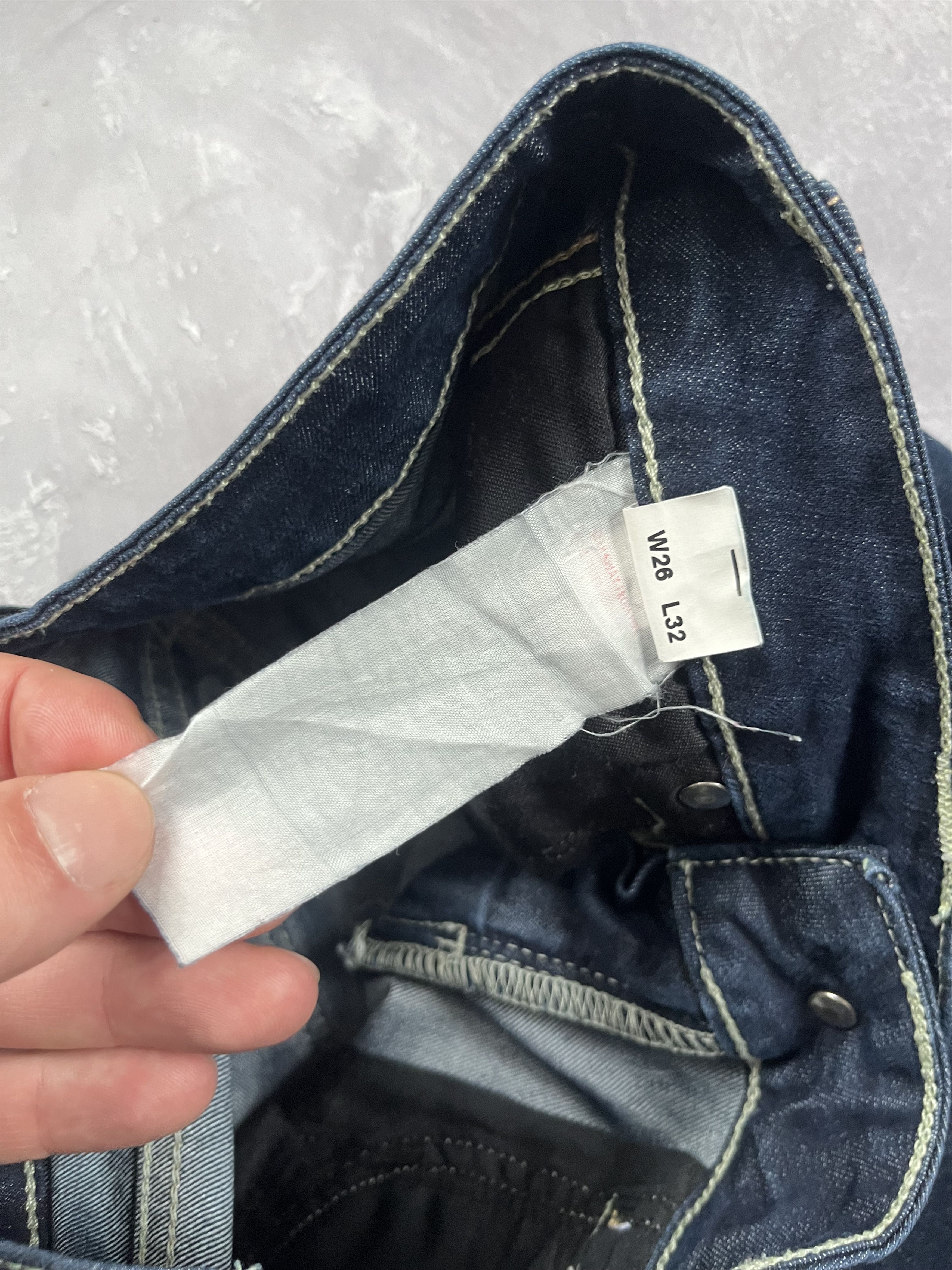 Evisu × Puma Evisu Puma Raw Denim Low Rise Women's Jeans Rare Size 26" / US 2 / IT 38 - 9 Thumbnail