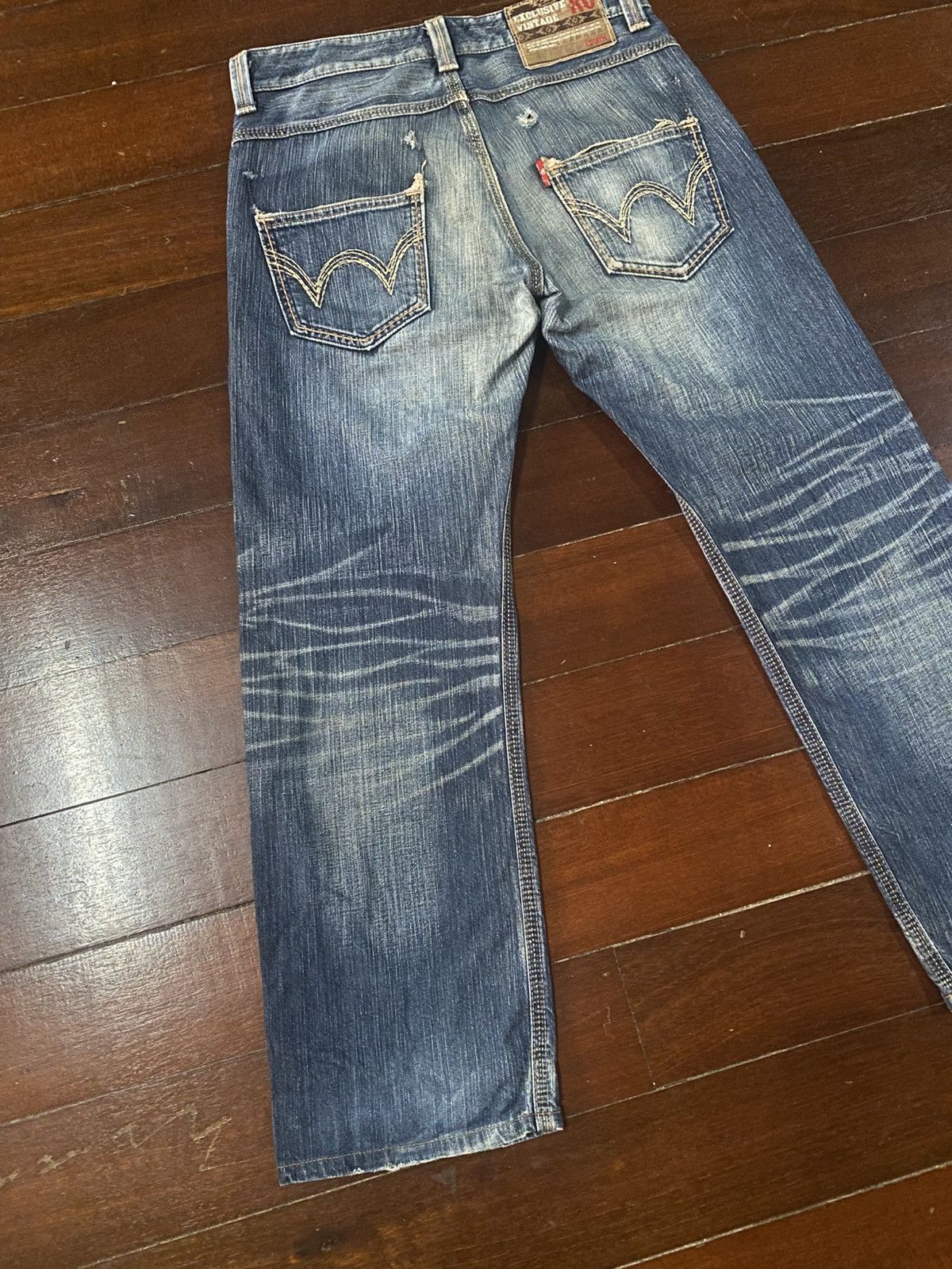 Edwin 💥BAGGY💥EDWIN EXCLUSIVE VINTAGE XV JEANS VERY RARE flare mud Size US 36 / EU 52 - 9 Thumbnail