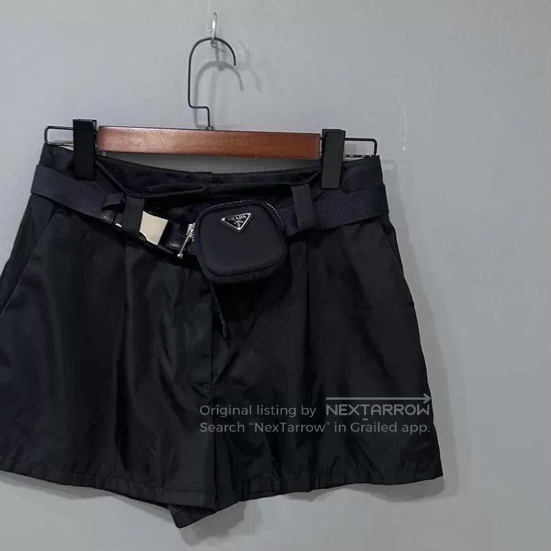 Prada Prada Recycled nylon coin purse triangle logo short skirt Size 25" / US 0 / IT 36 - 2 Thumbnail