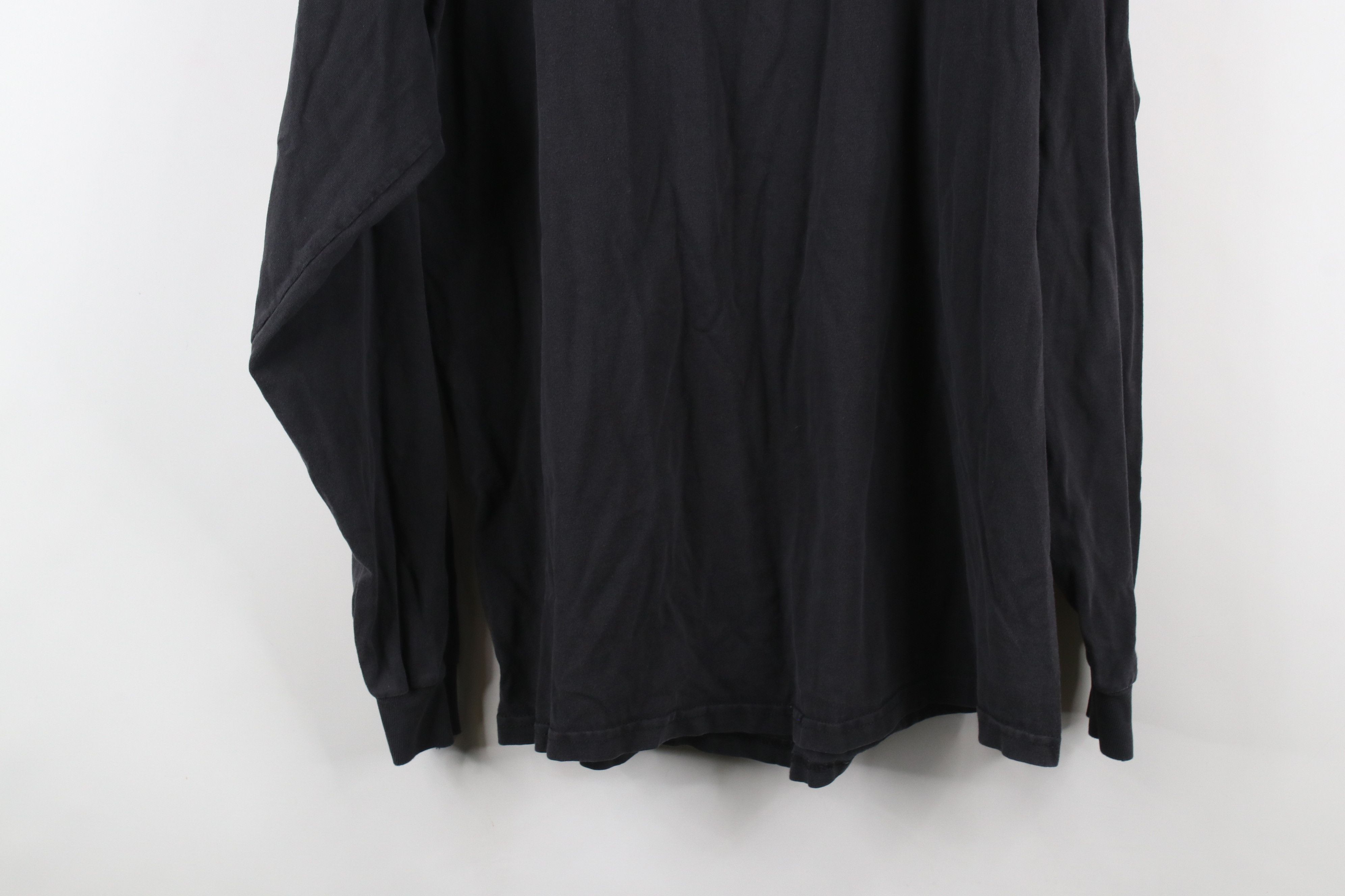 Vintage Vintage 90s Streetwear Long Sleeve T-Shirt Black Cotton Size US L / EU 52-54 / 3 - 11 Thumbnail