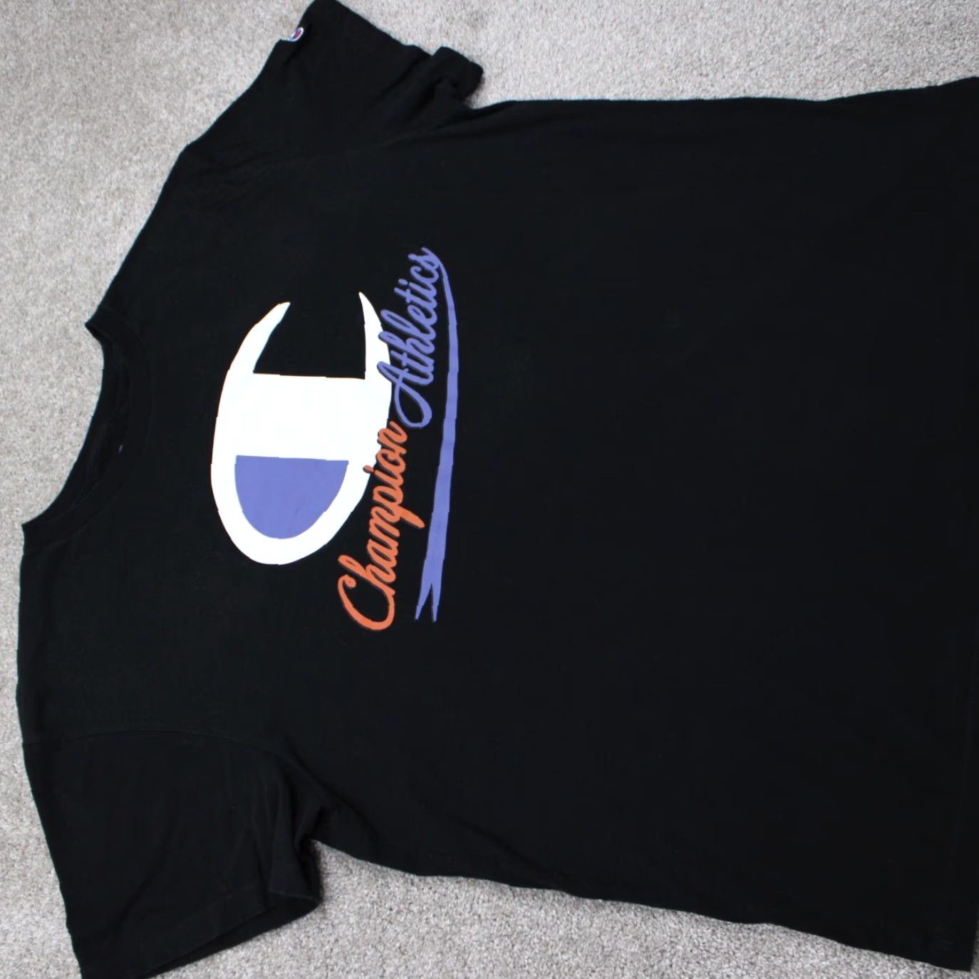 Champion Champion Athletics Shirt Mens 2XB XXL-Big Black Cotton Short Sleeve Pullover Shirt Size US XXL / EU 58 / 5 - 6 Thumbnail