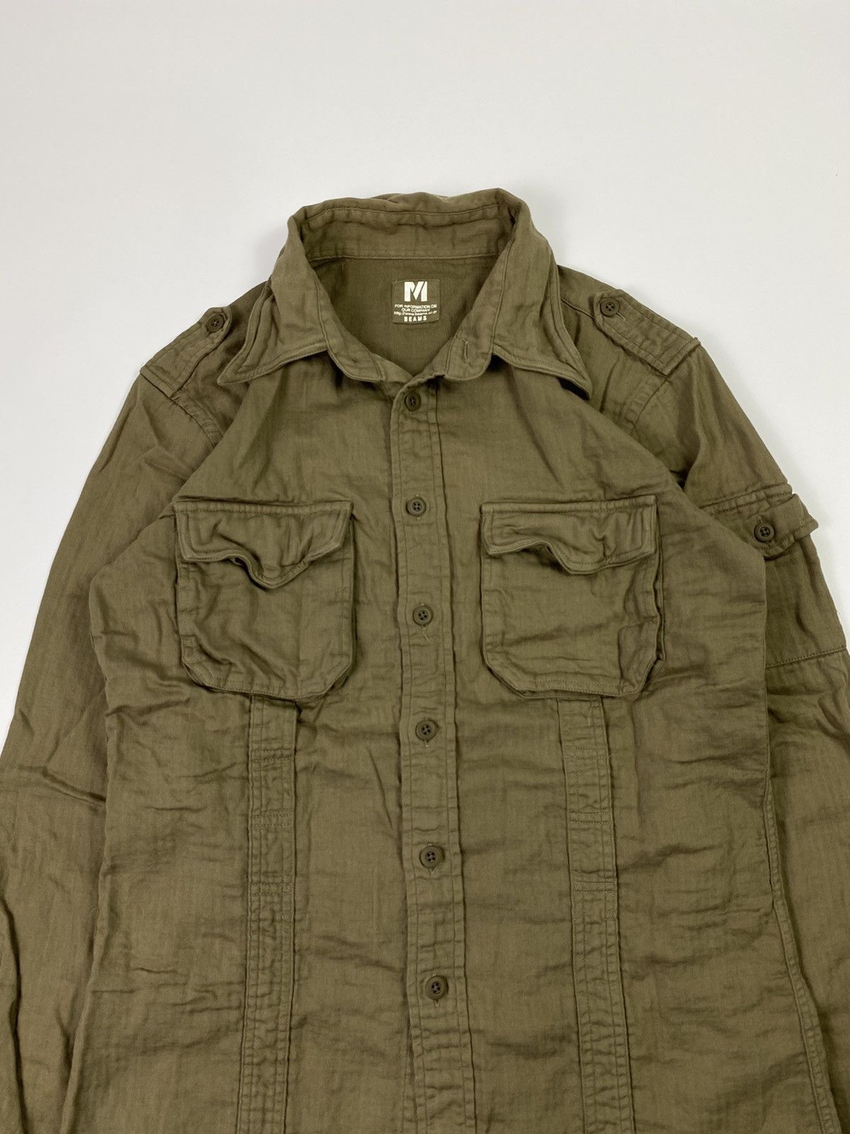 Beams Plus 💥BINDINGOFFER💥 Beams jp double pocket outer shirt Size US M / EU 48-50 / 2 - 3 Thumbnail