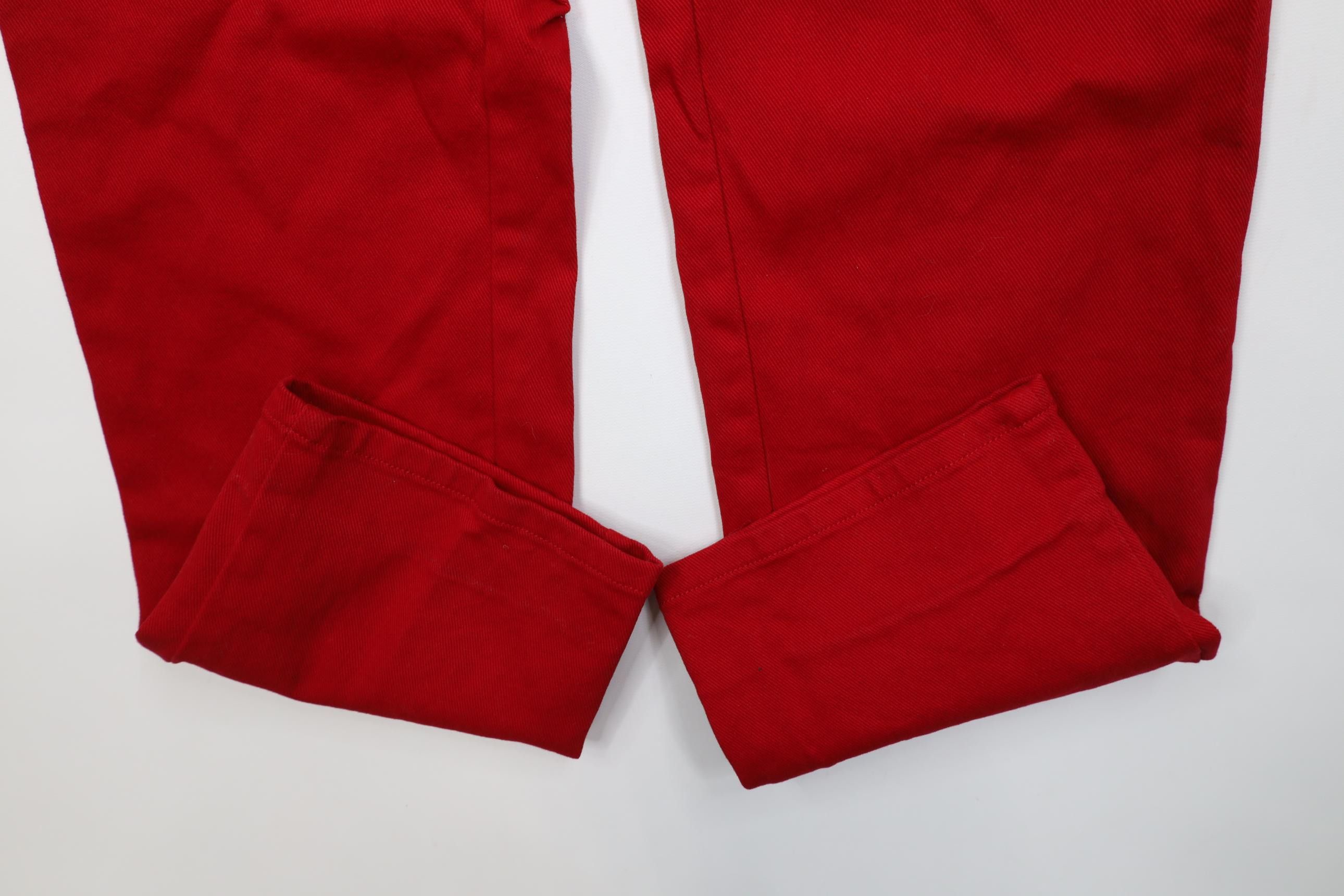 Polo Ralph Lauren Vintage 90s Ralph Lauren Straight Leg Denim Jeans Red Size 28" / US 6 / IT 42 - 5 Thumbnail